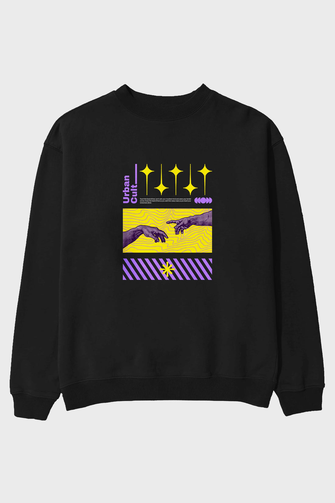 Urban Cult Ön Baskılı Oversize Sweatshirt Erkek Kadın Unisex