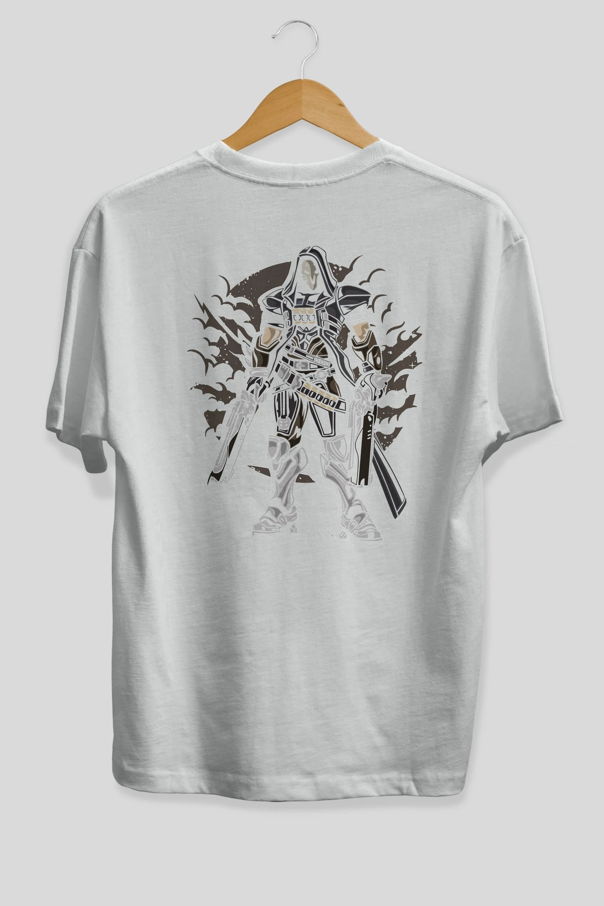REAPER Arka Baskılı Oversize t-shirt Erkek Kadın Unisex %100 Pamuk