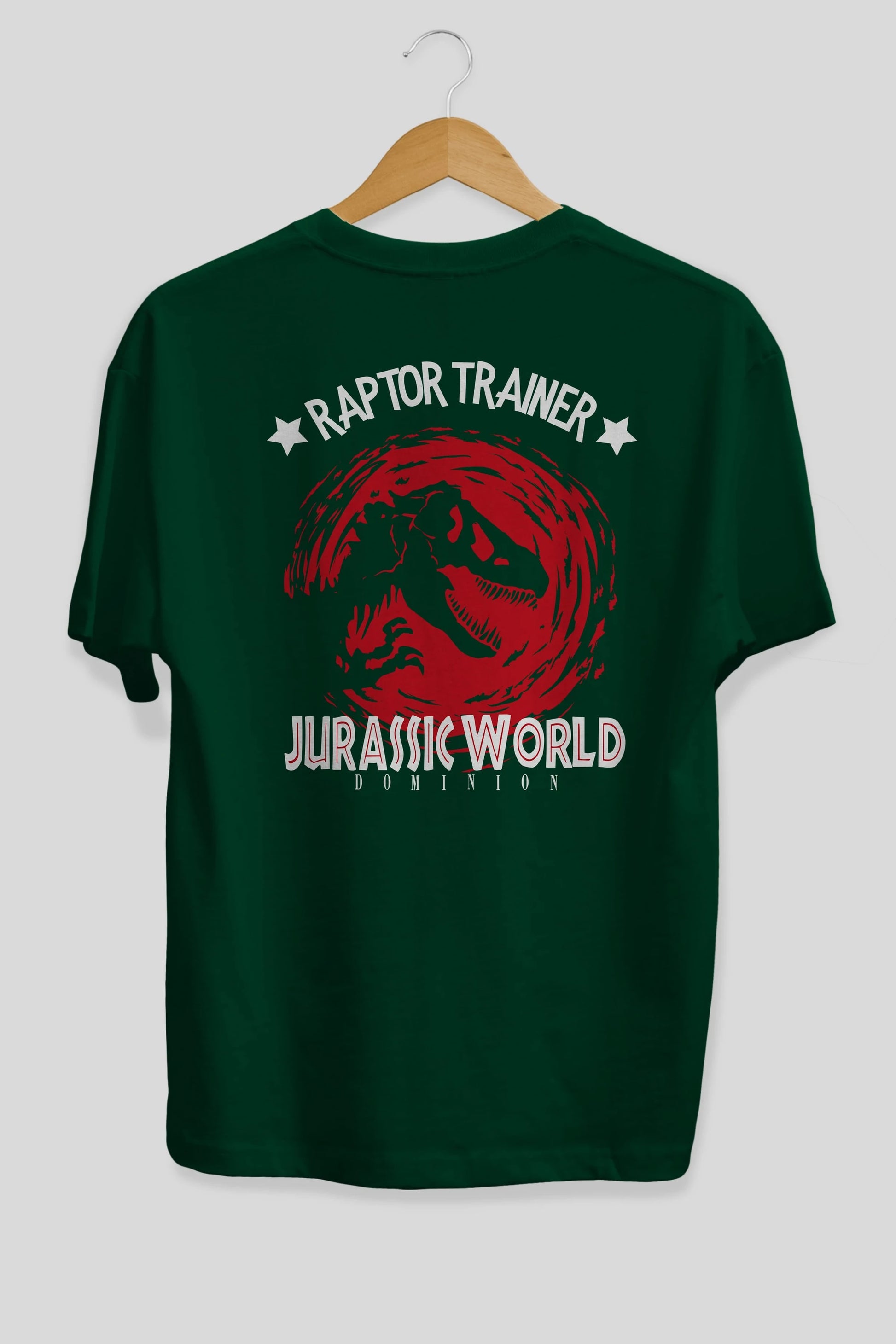 Jurassic Park (3) Arka Baskılı Oversize t-shirt Erkek Kadın Unisex %100 Pamuk Bisiklet Yaka tişort