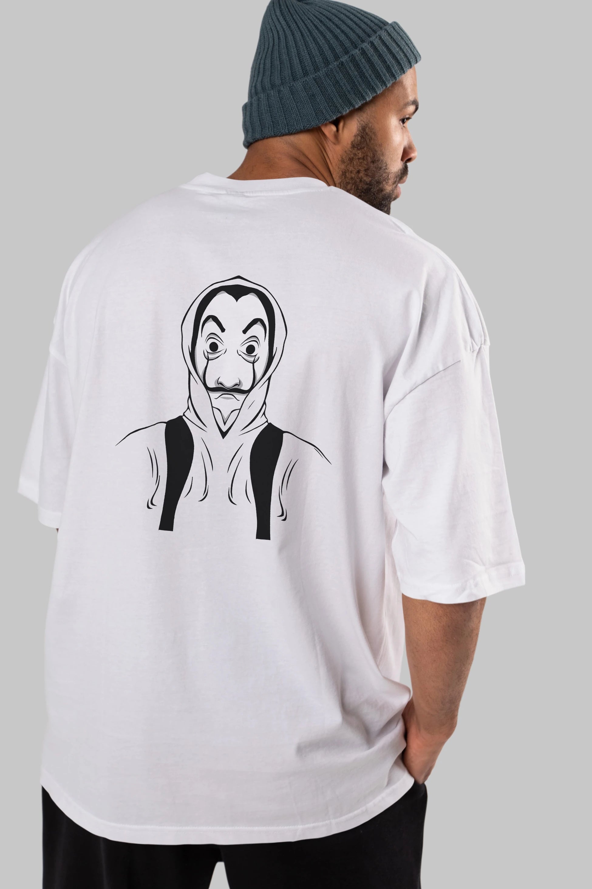 La Casa De Papel (7) Arka Baskılı Oversize t-shirt Erkek Kadın Unisex %100 Pamuk Bisiklet Yaka tişort