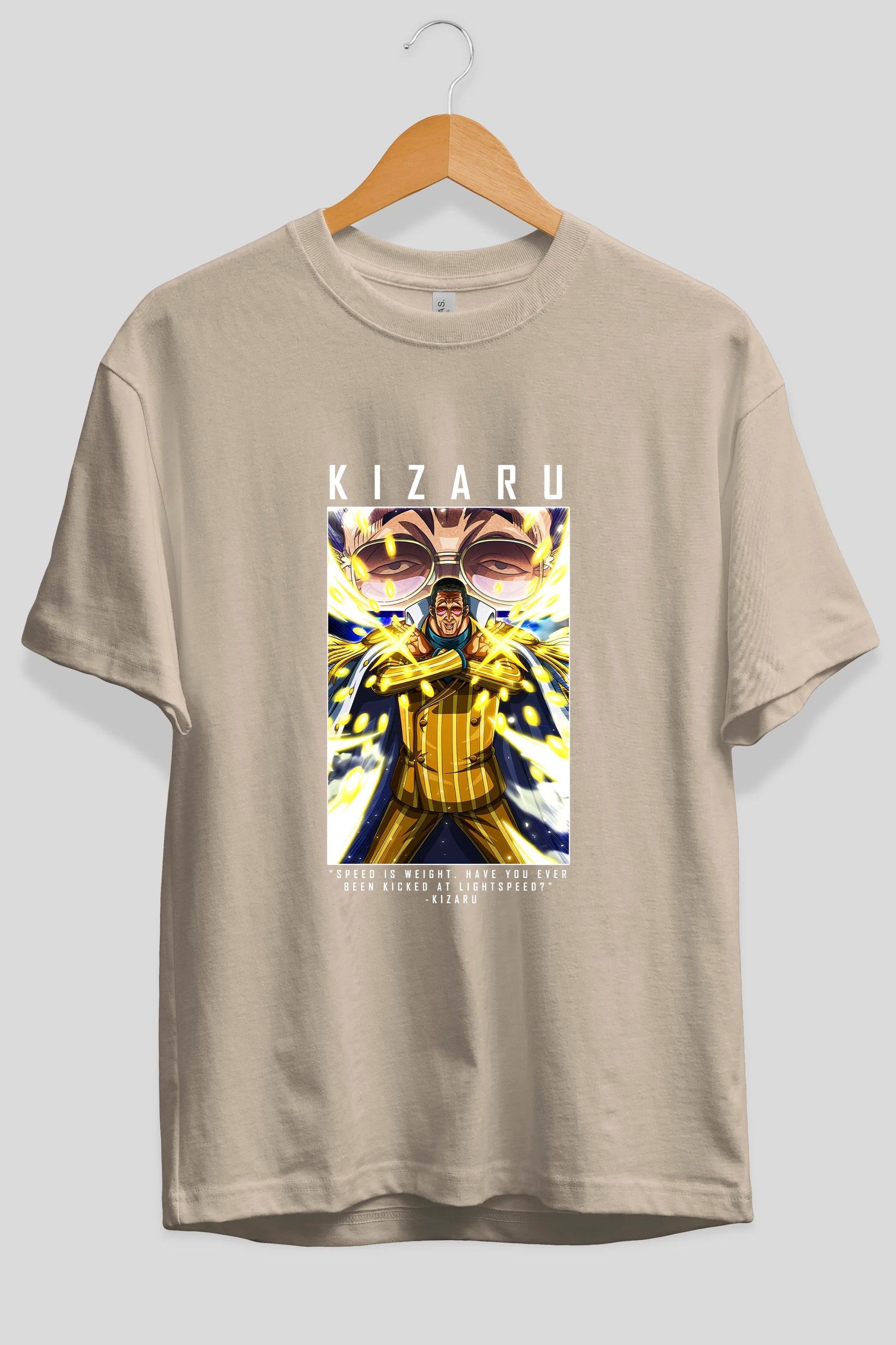 Kizaru Anime Ön Baskılı Oversize t-shirt Erkek Kadın Unisex