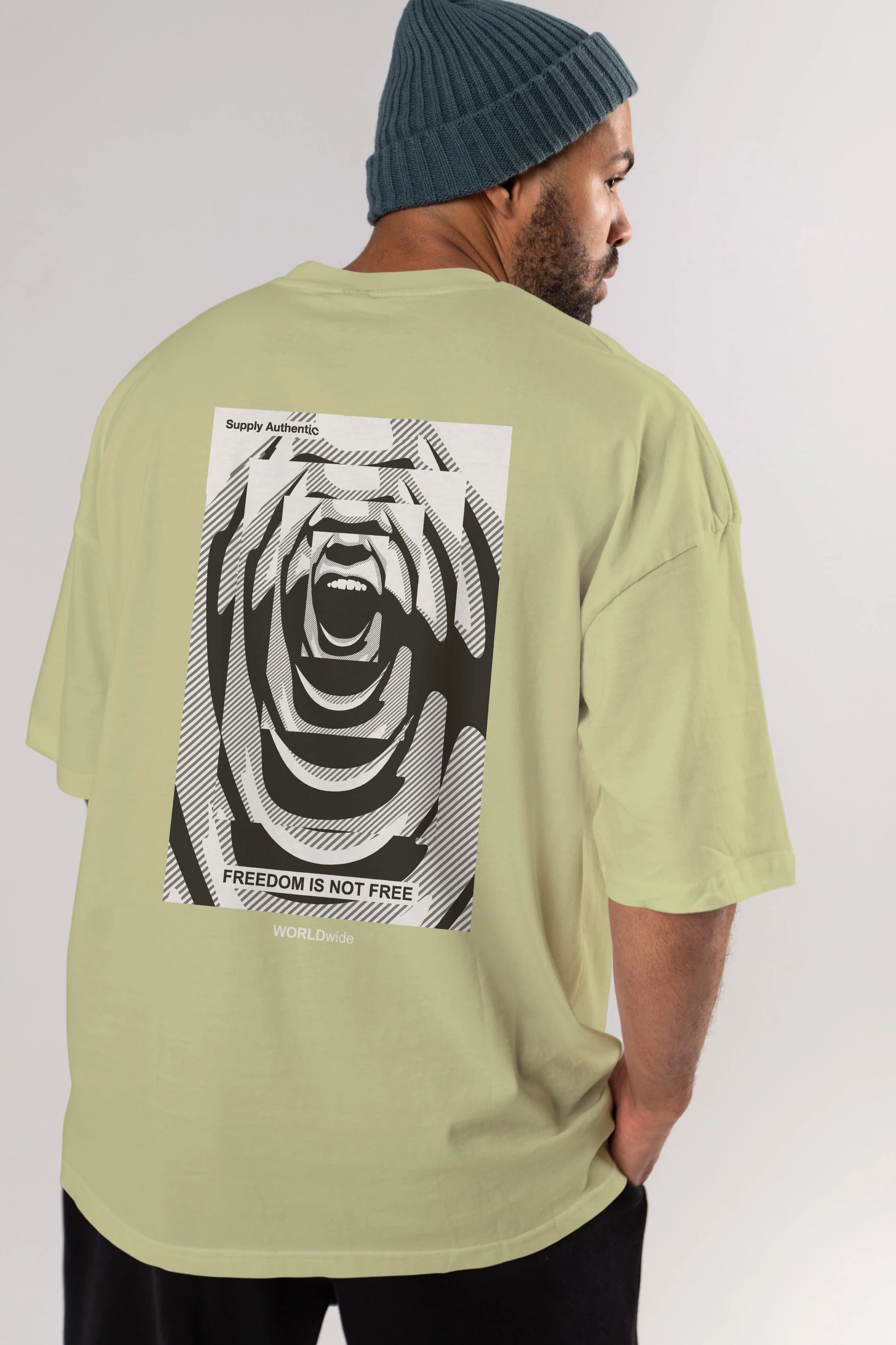 Freedom is Not Free 2 Arka Baskılı Oversize t-shirt Erkek Kadın Unisex