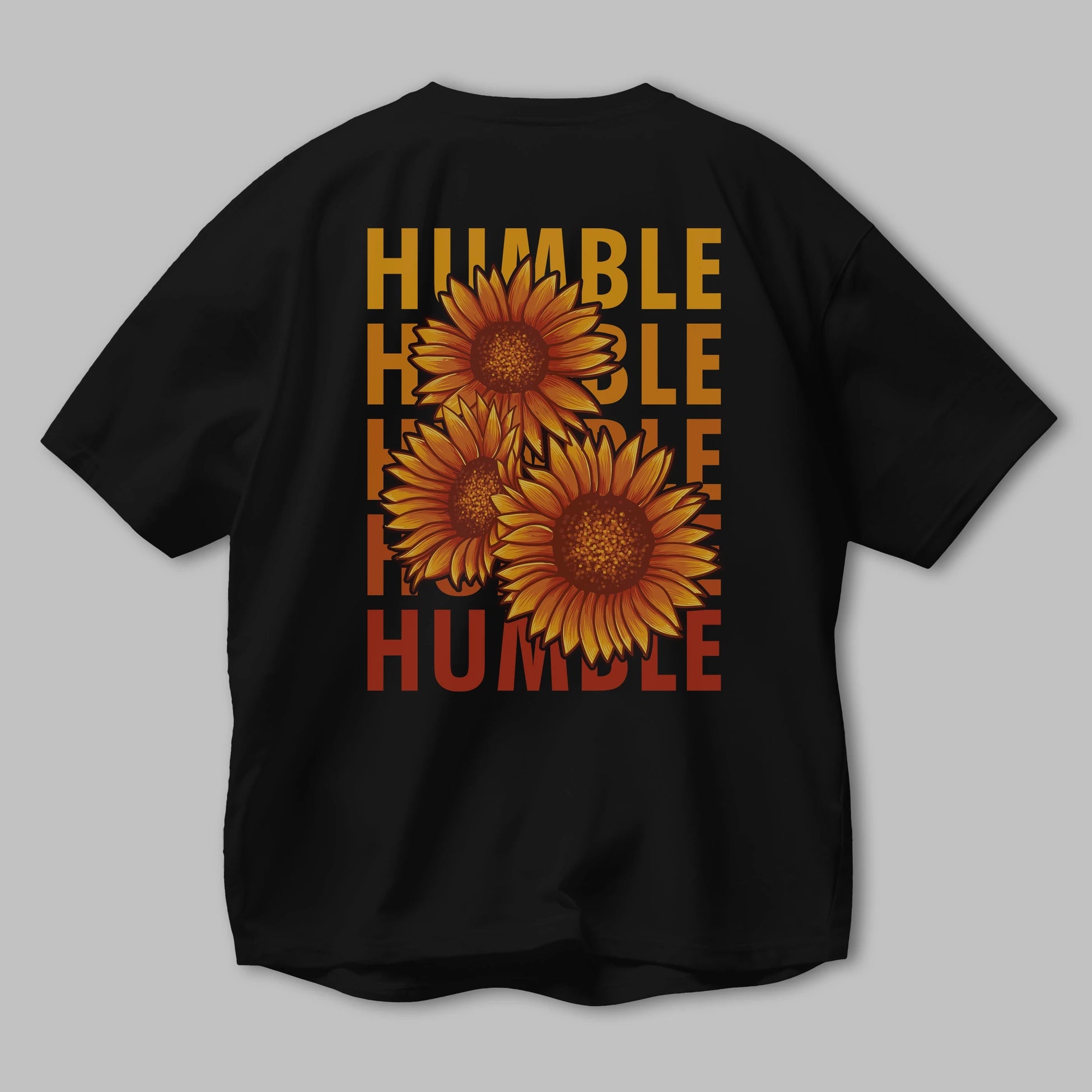 Humble 2 Arka Baskılı Oversize t-shirt Erkek Kadın Unisex