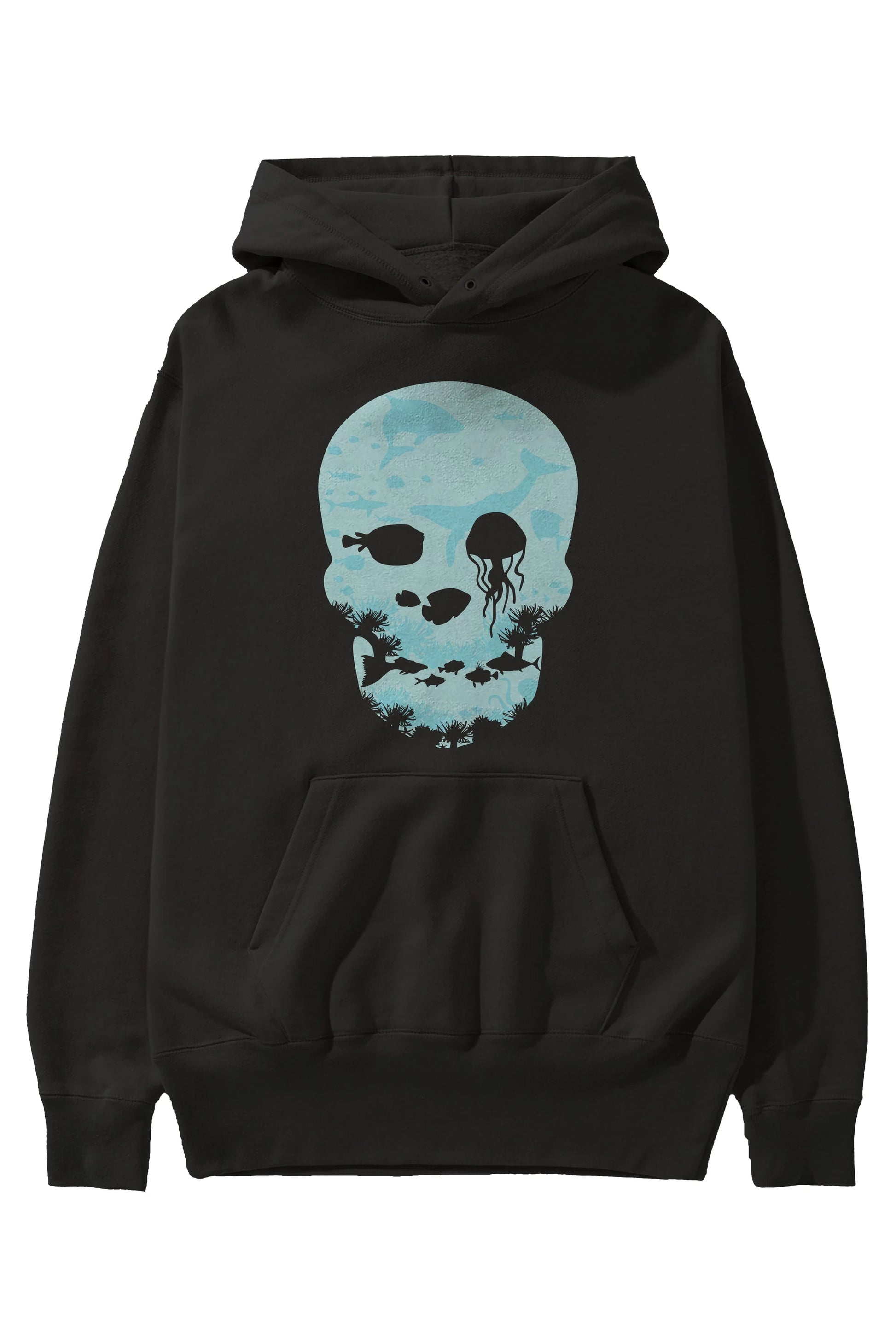Dead Sea Ön Baskılı Hoodie Oversize Kapüşonlu Sweatshirt Erkek Kadın Unisex