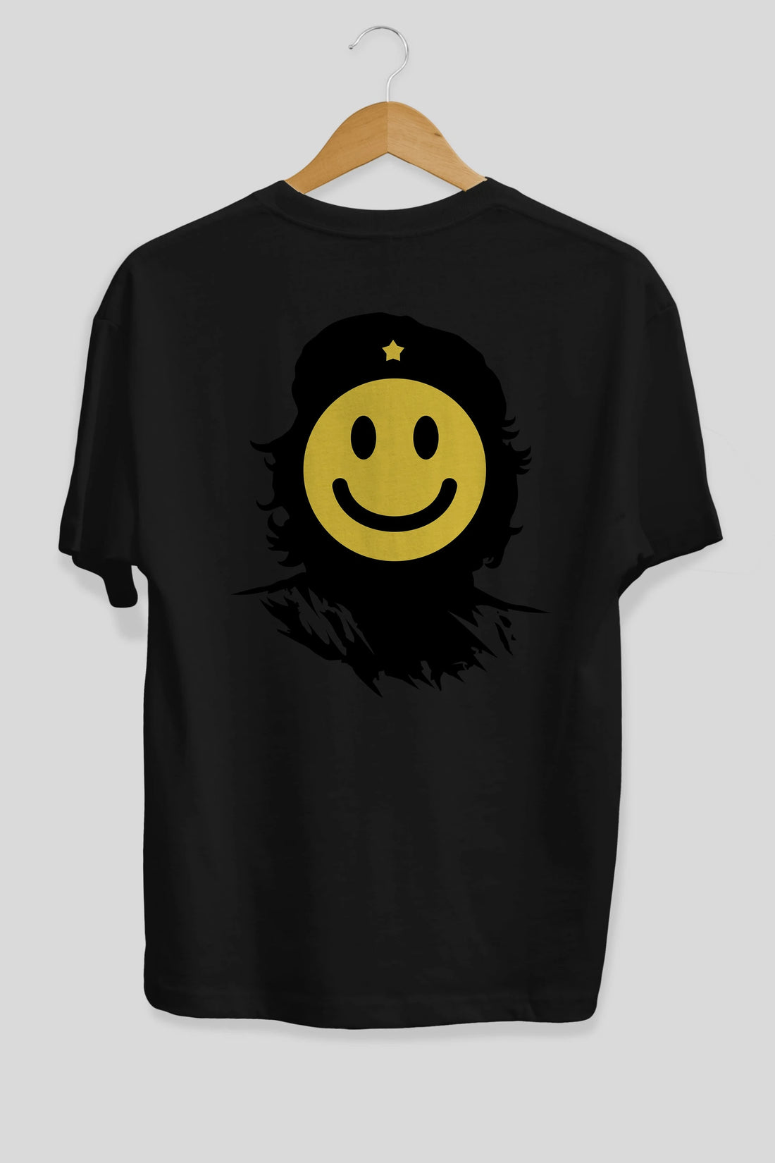 Che Smile Arka Baskılı Oversize t-shirt %100 pamuk Erkek Kadın Unisex