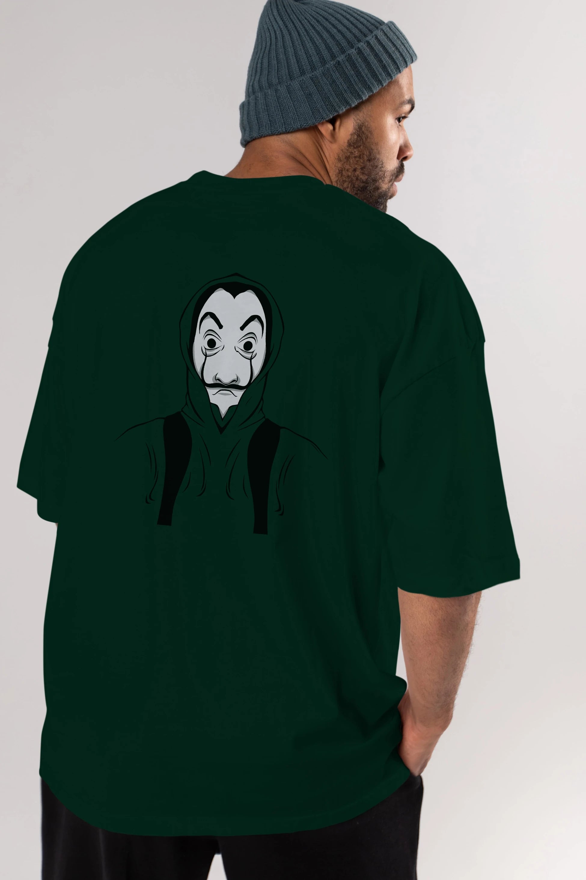 La Casa De Papel (7) Arka Baskılı Oversize t-shirt Erkek Kadın Unisex %100 Pamuk Bisiklet Yaka tişort