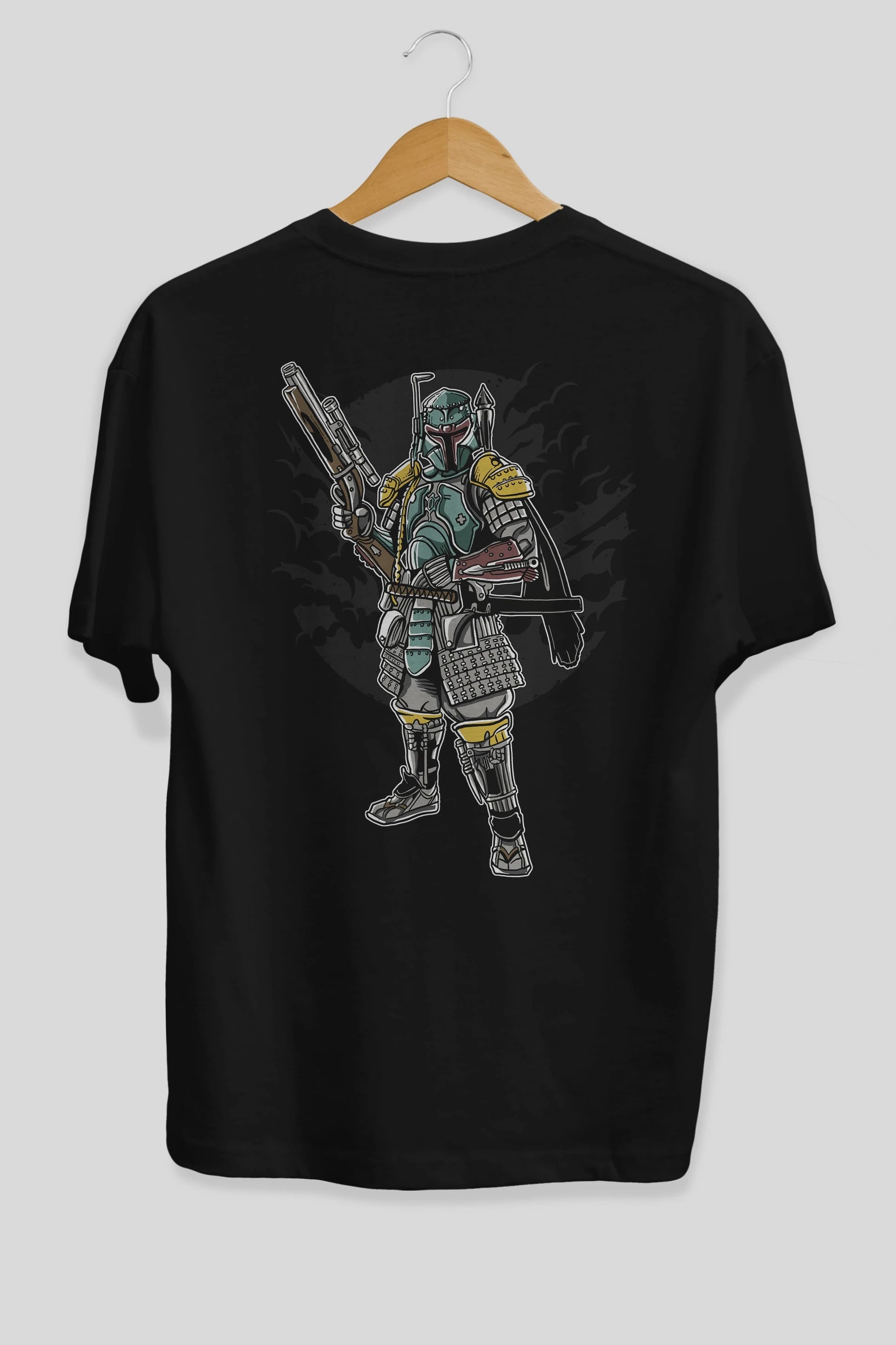 Ronin Hunter Arka Baskılı Oversize t-shirt Erkek Kadın Unisex %100 Pamuk