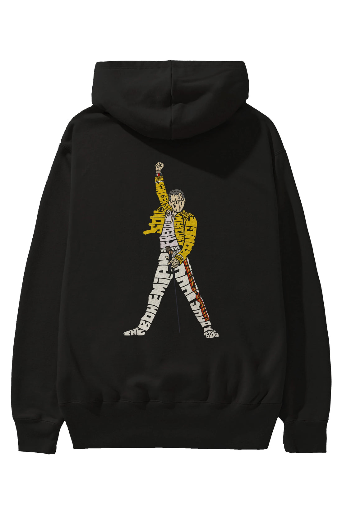 Freddy Mercury Arka Baskılı Hoodie Oversize Kapüşonlu Sweatshirt Erkek Kadın Unisex