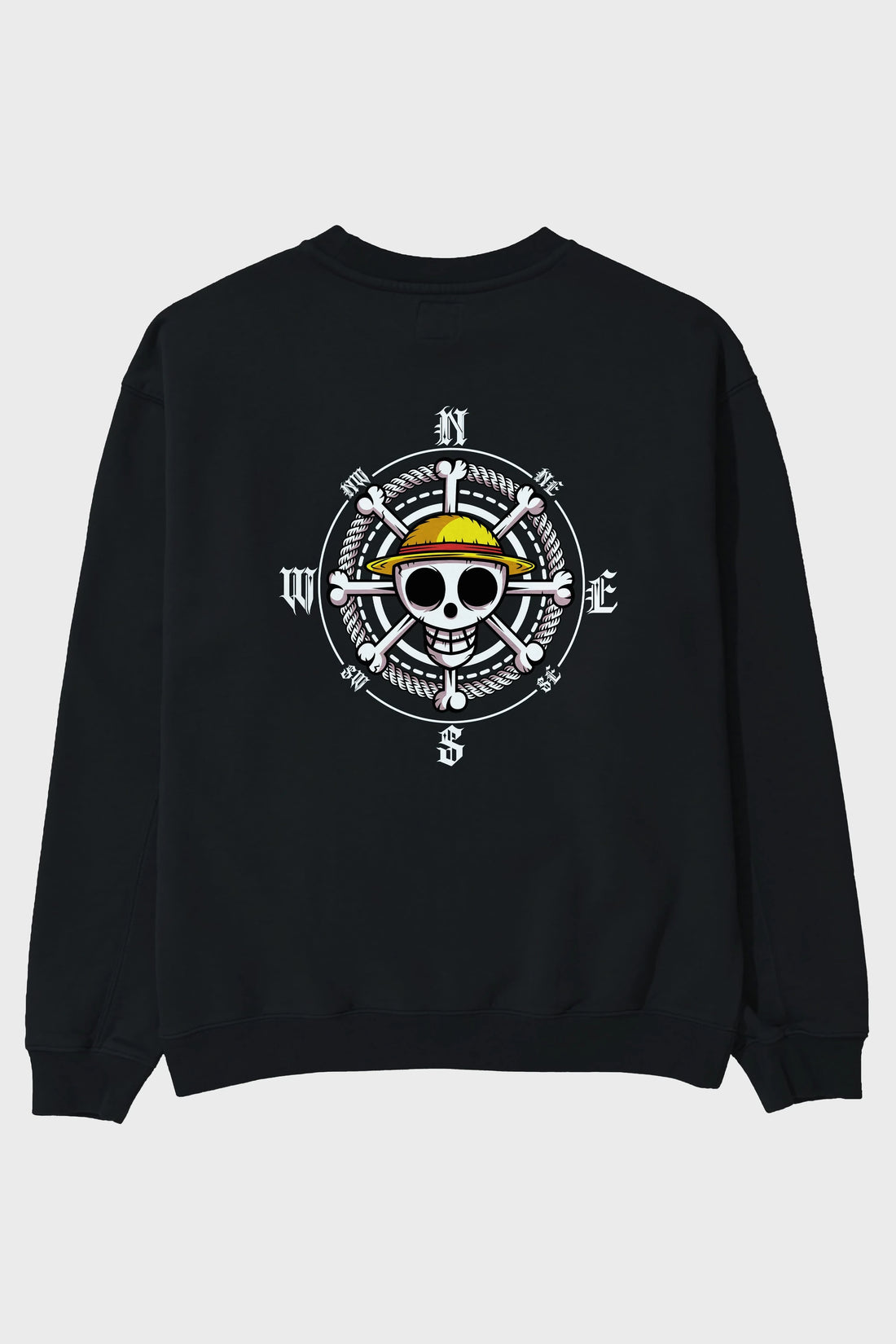 One Destiny 2 Arka Baskılı Anime Oversize Sweatshirt Erkek Kadın Unisex