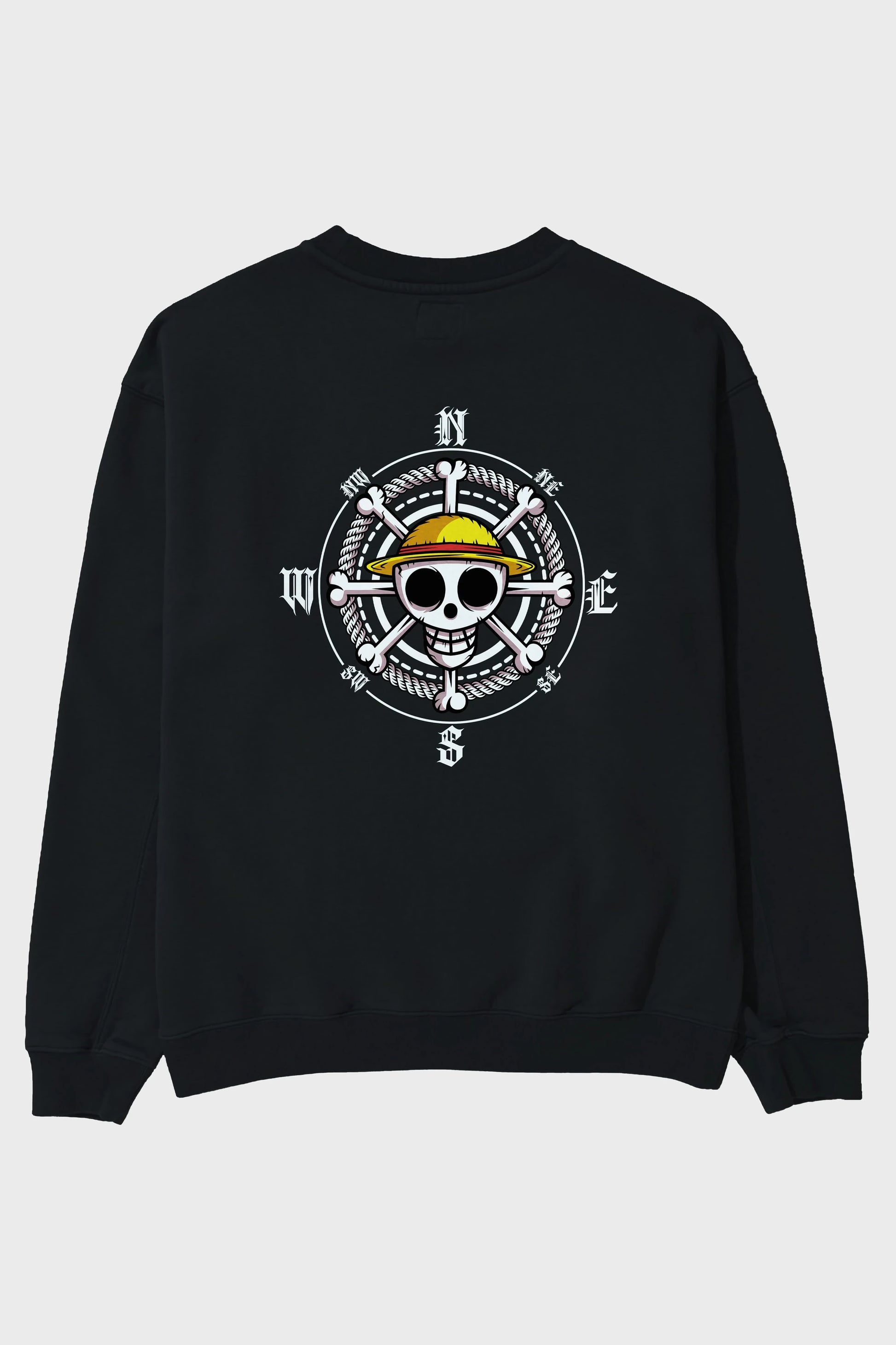One Destiny 2 Arka Baskılı Anime Oversize Sweatshirt Erkek Kadın Unisex
