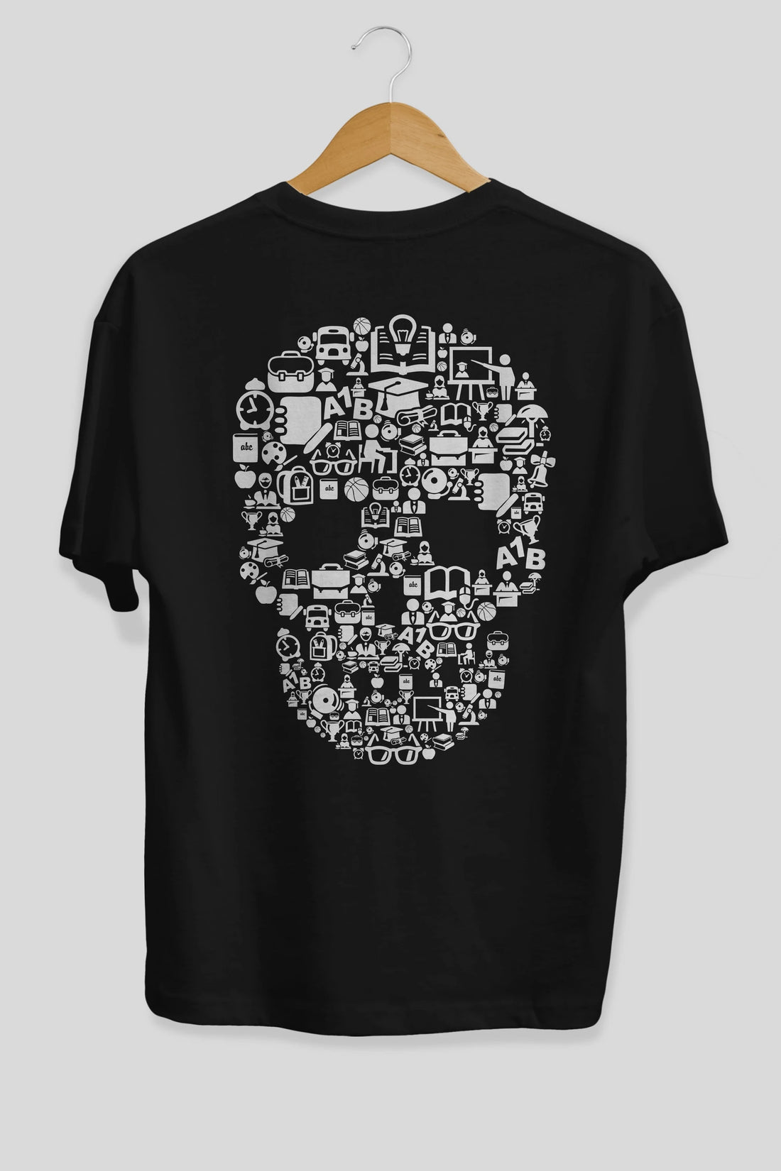 Dead  School Arka Baskılı Oversize t-shirt %100 pamuk Erkek Kadın Unisex