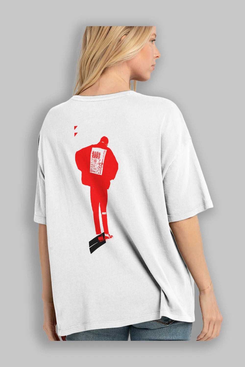 Brooklyn Style Arka Baskılı Oversize t-shirt Erkek Kadın Unisex