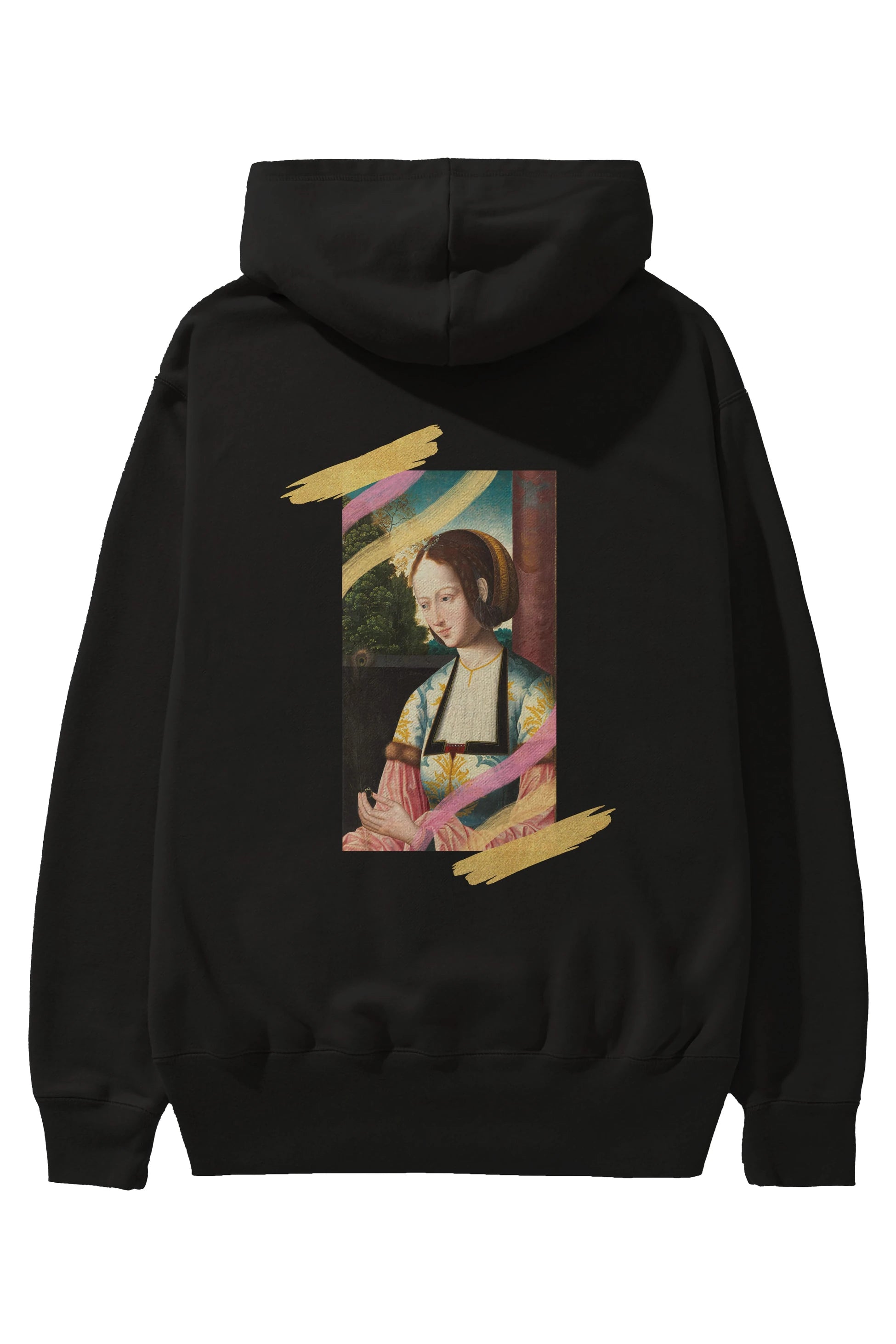 Woman Portrait Arka Baskılı Oversize Hoodie Kapüşonlu Sweatshirt Erkek Kadın Unisex