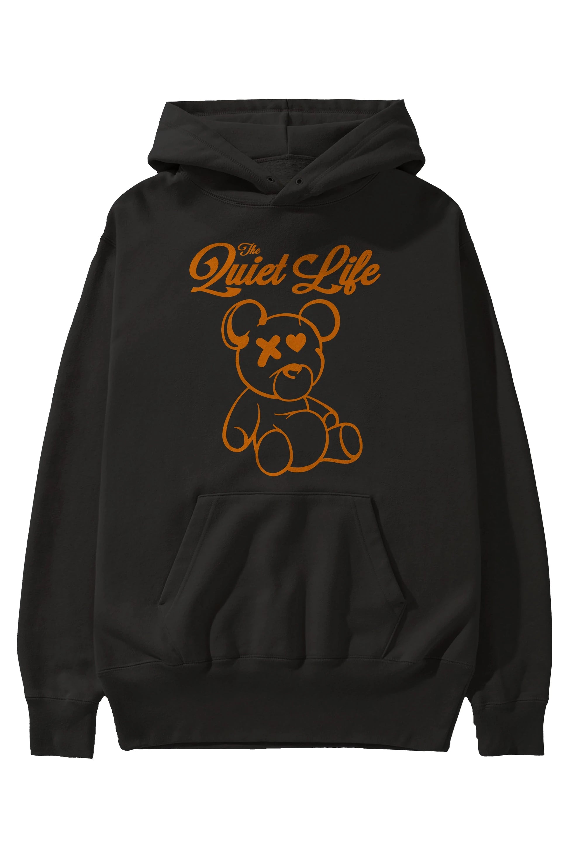 The Life Bear Ön Baskılı Hoodie Oversize Kapüşonlu Sweatshirt Erkek Kadın Unisex