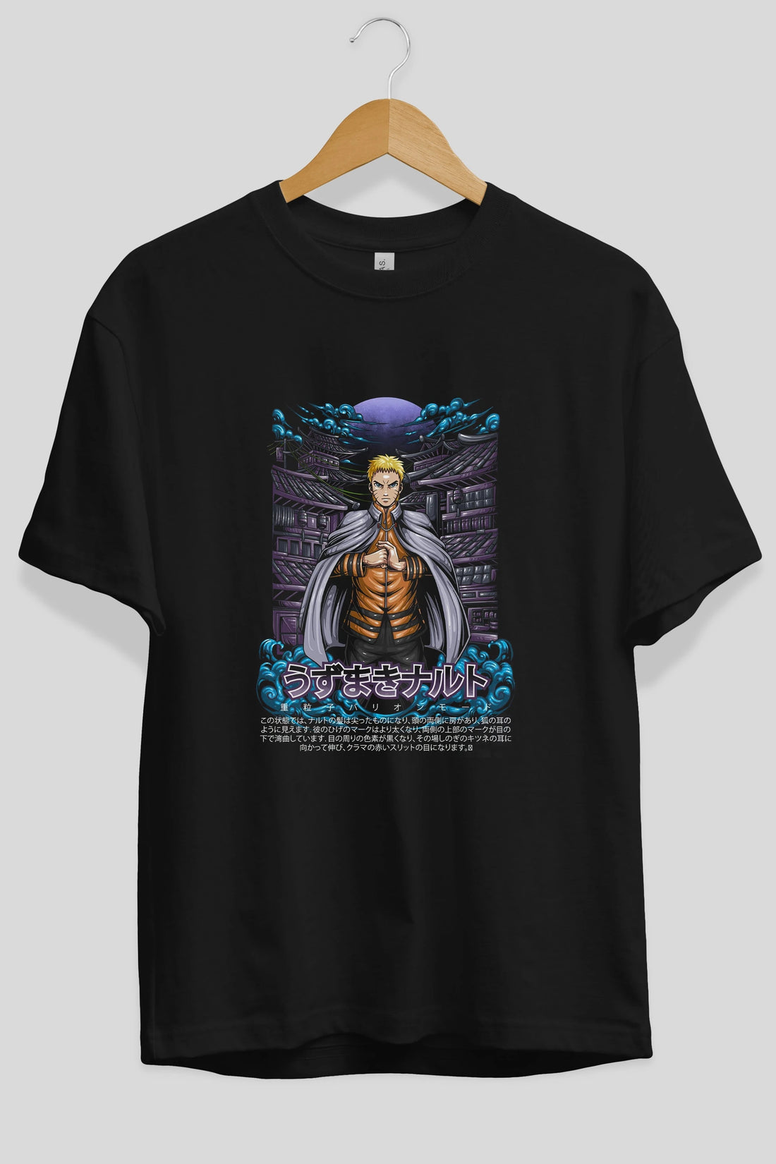 NARUTO (8) Anime Ön Baskılı Oversize t-shirt %100 pamuk Erkek Kadın Unisex