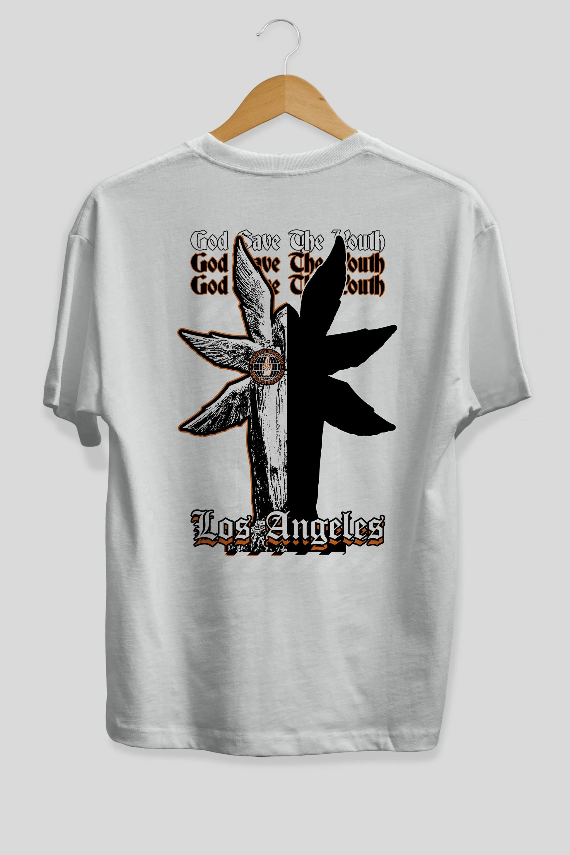 God Save The Youth Arka Baskılı Oversize t-shirt Erkek Kadın Unisex