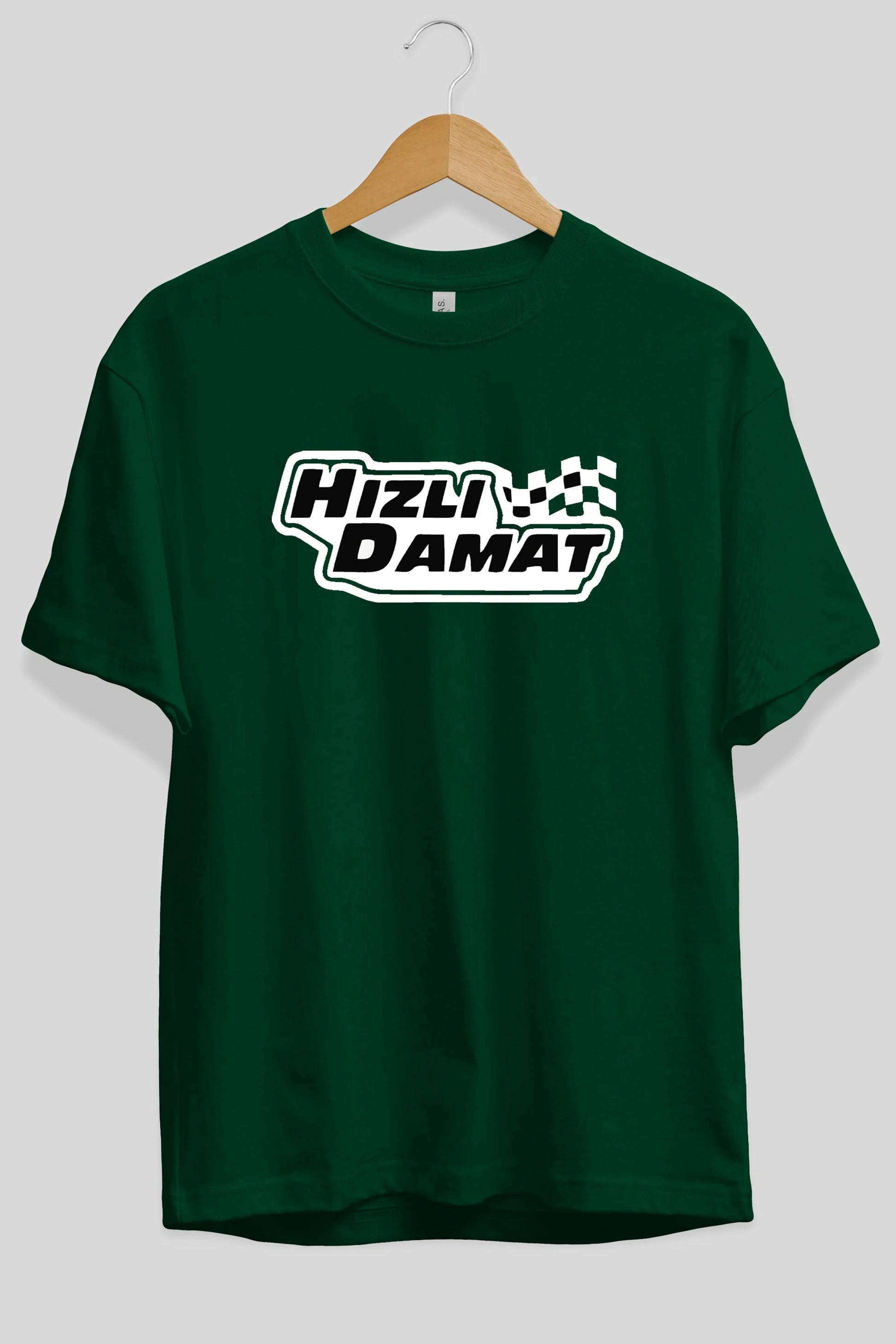 Hızlı Damat Ön Baskılı Oversize t-shirt %100 pamuk Erkek Kadın Unisex