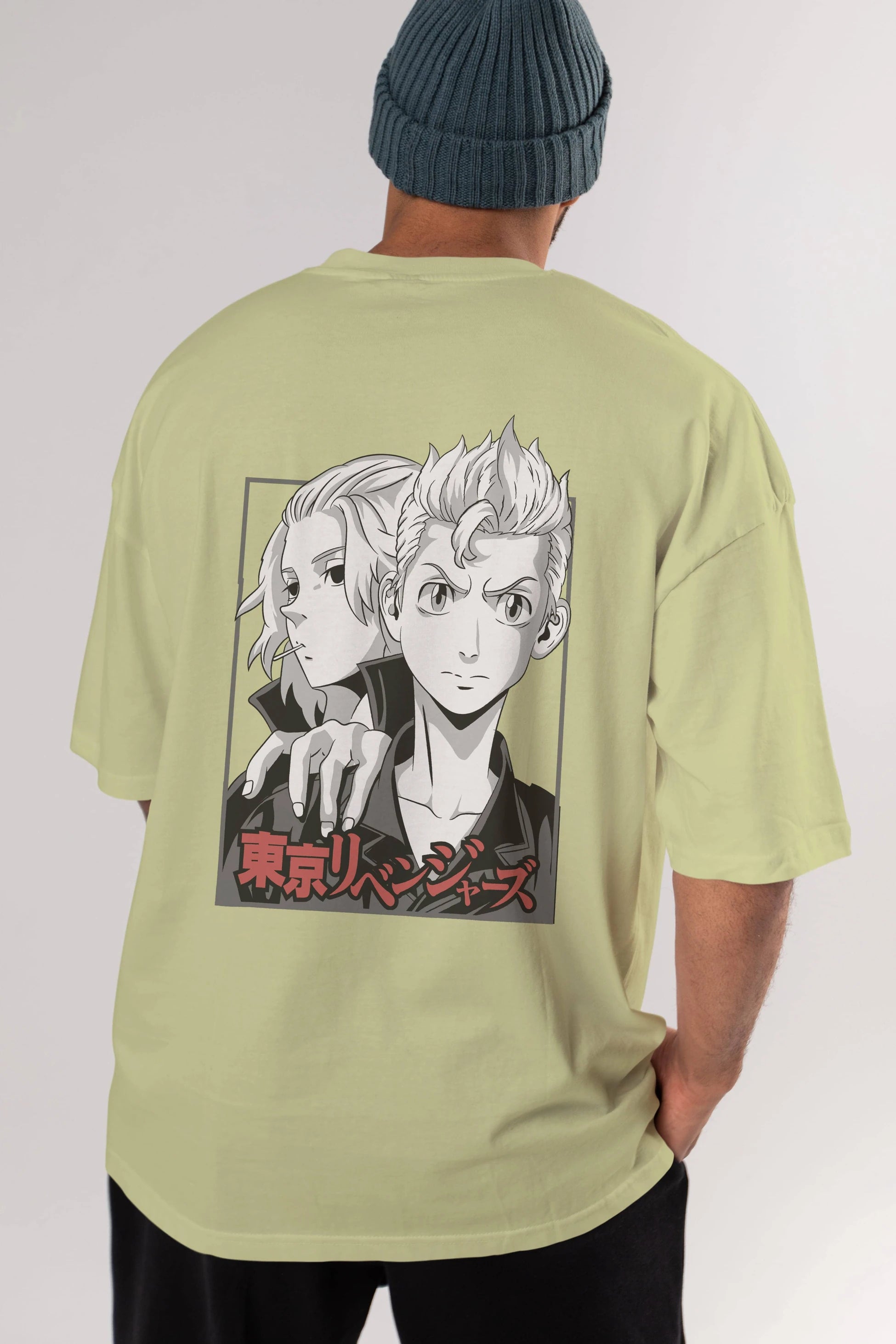 TOKYO REVENGERS Anime Arka Baskılı Oversize t-shirt Erkek Kadın Unisex