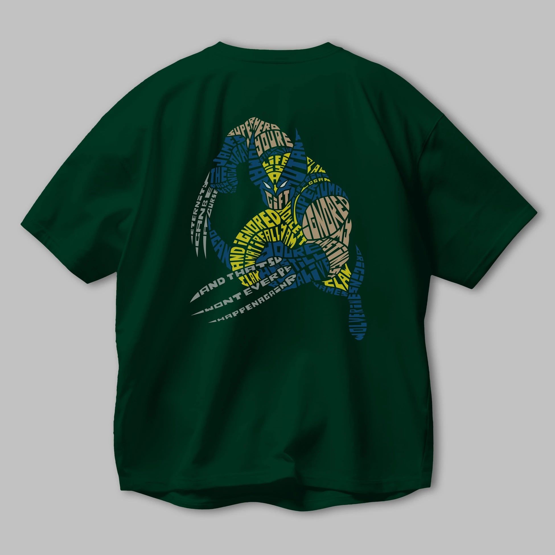 Logan Arka Baskılı Oversize t-shirt %100 pamuk Erkek Kadın Unisex