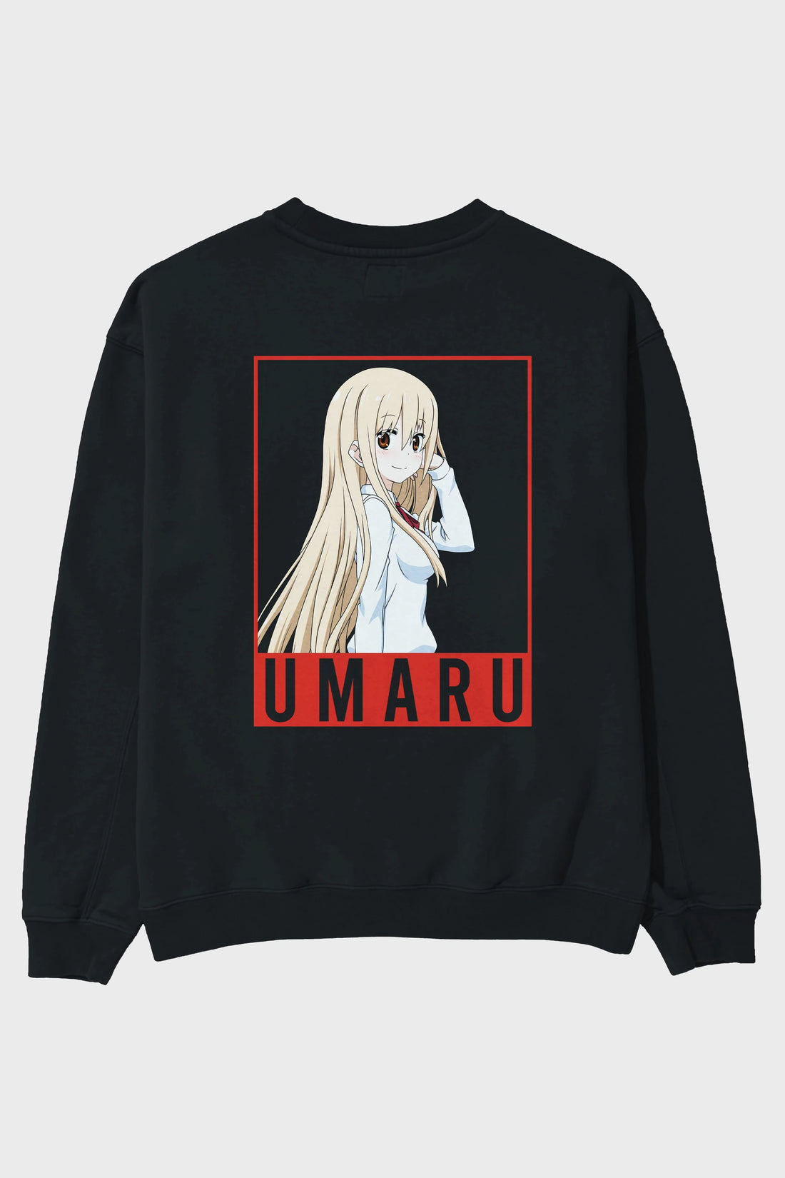 Umaru Doma 2 Anime Arka Baskılı Oversize Sweatshirt Erkek Kadın Unisex