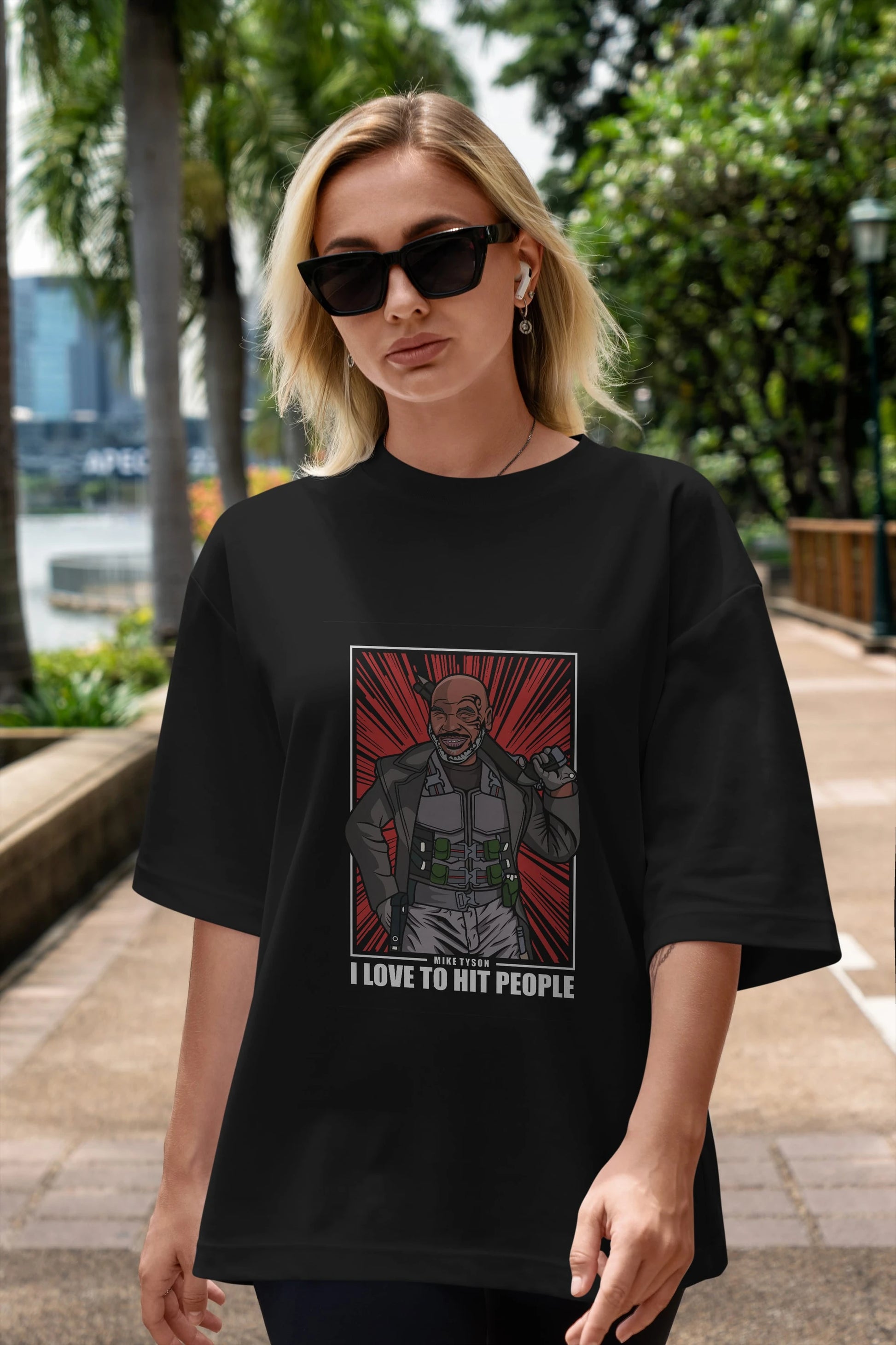Blade Tyson Ön Baskılı Oversize t-shirt Erkek Kadın Unisex %100 Pamuk tişort