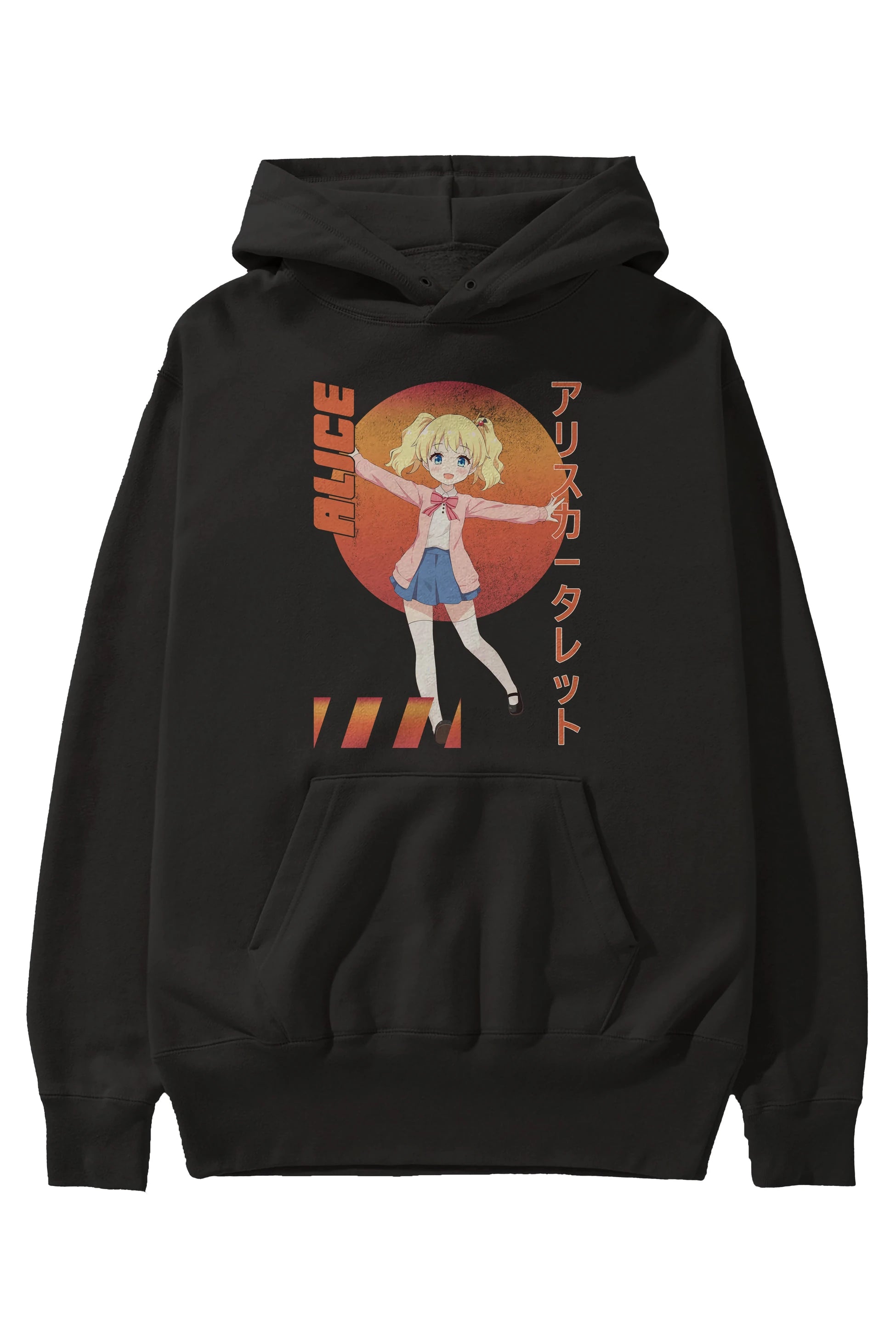 Alice Cartelet 15 Anime Ön Baskılı Hoodie Oversize Kapüşonlu Sweatshirt Erkek Kadın Unisex
