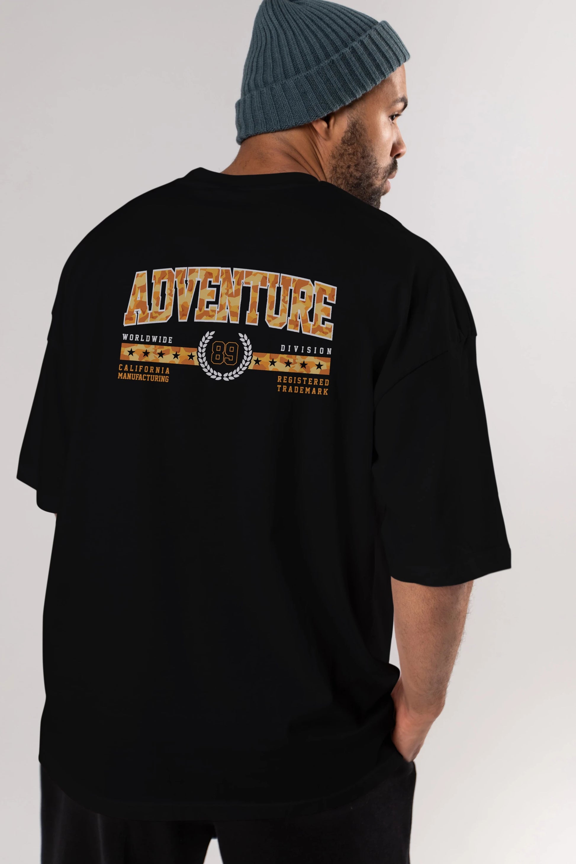 Adventure Arka Baskılı Oversize t-shirt Erkek Kadın Unisex