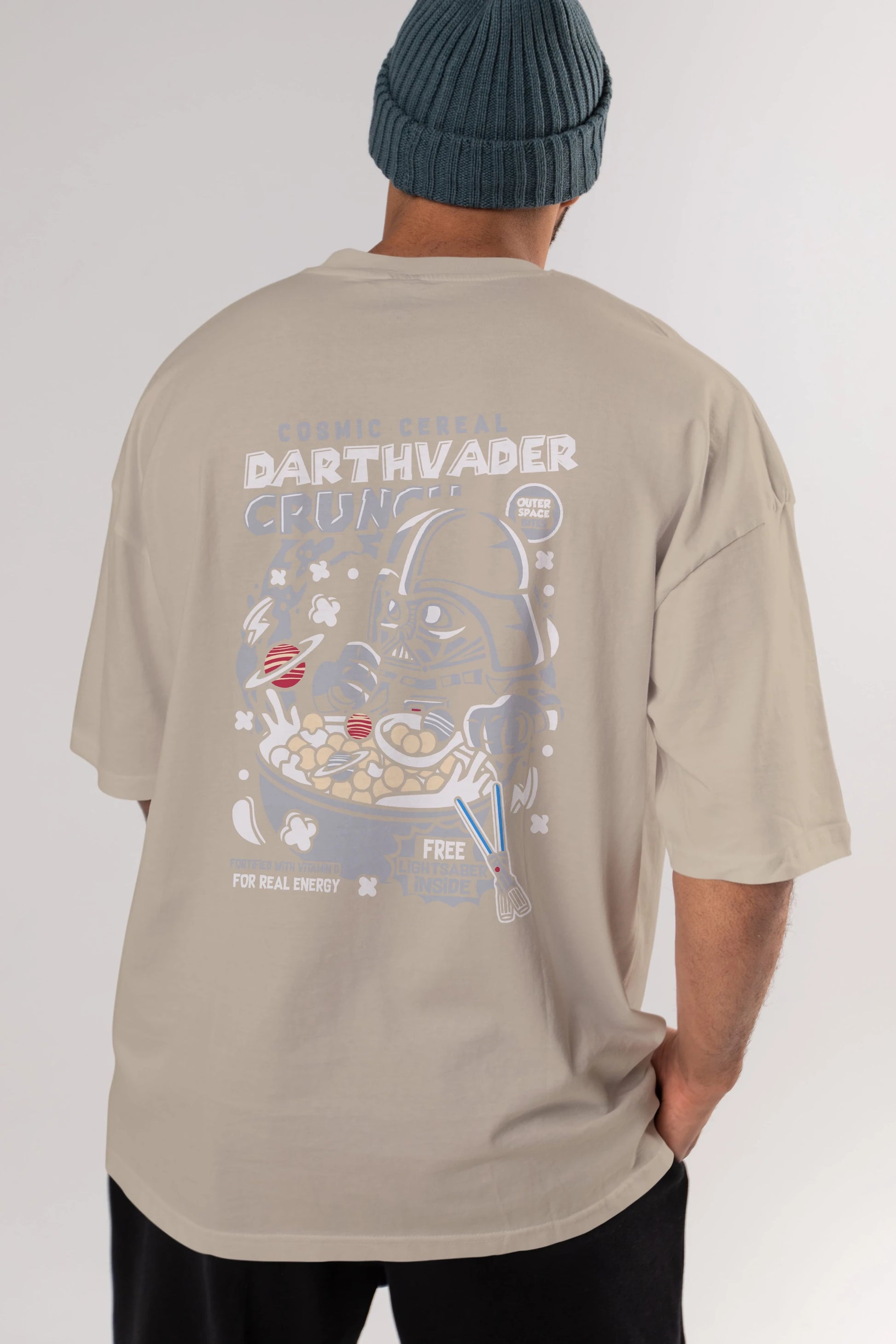 Darth Vader (2) Arka Baskılı Oversize t-shirt Erkek Kadın Unisex %100 Pamuk Bisiklet Yaka tişort
