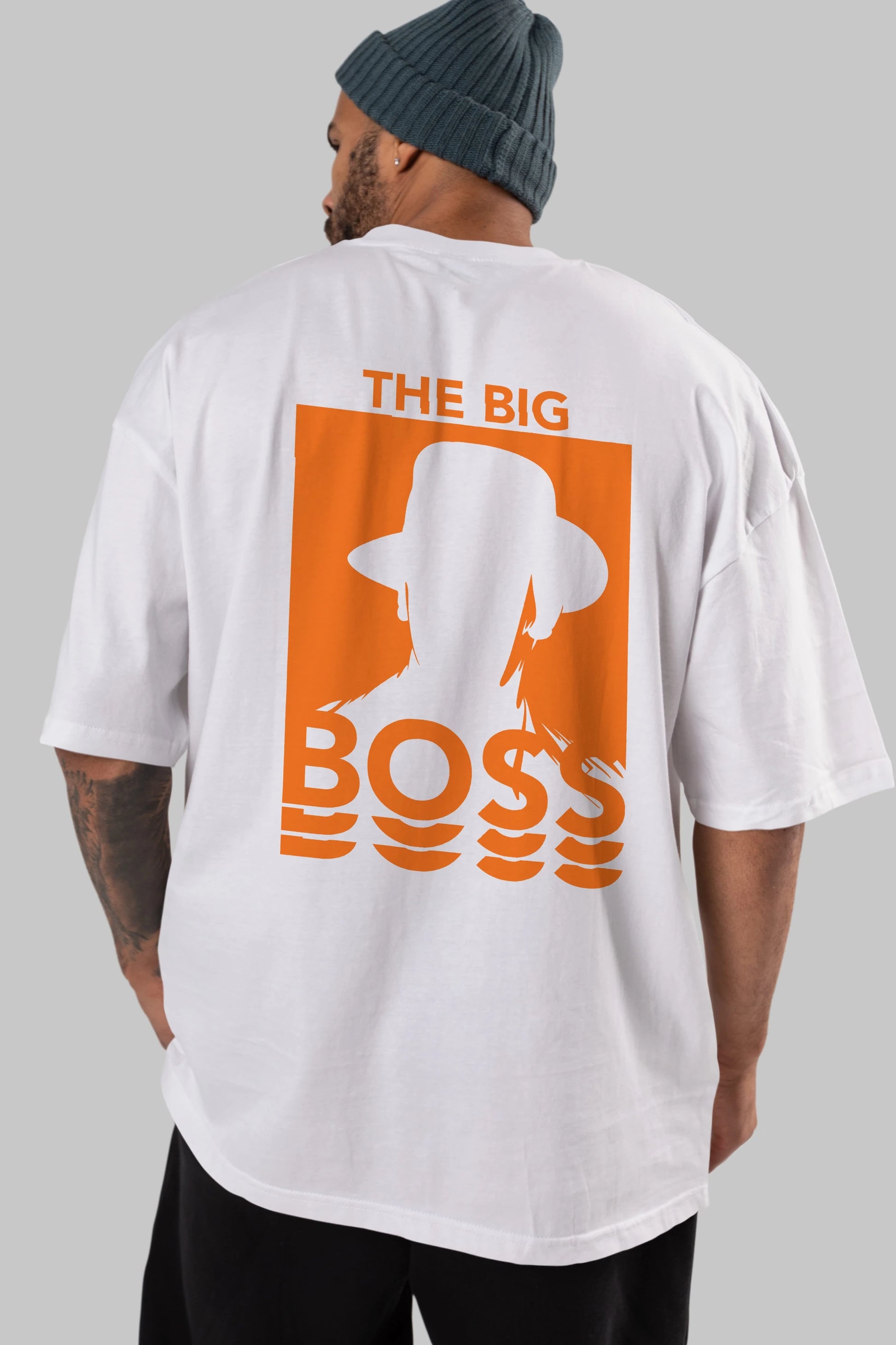 The Big Boss Arka Baskılı Oversize t-shirt Erkek Kadın Unisex