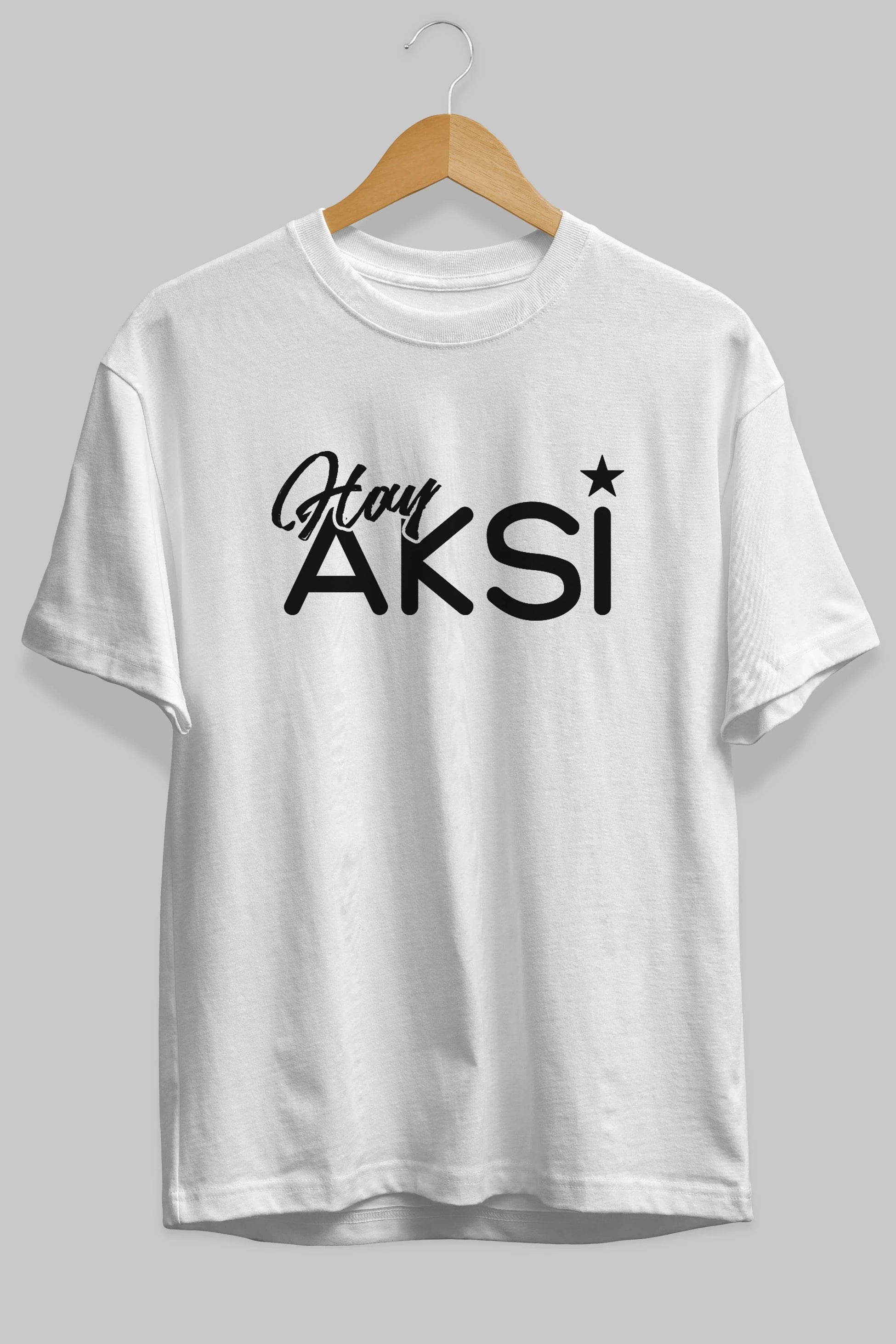 Hay Aksi Ön Baskılı Oversize t-shirt %100 pamuk Erkek Kadın Unisex