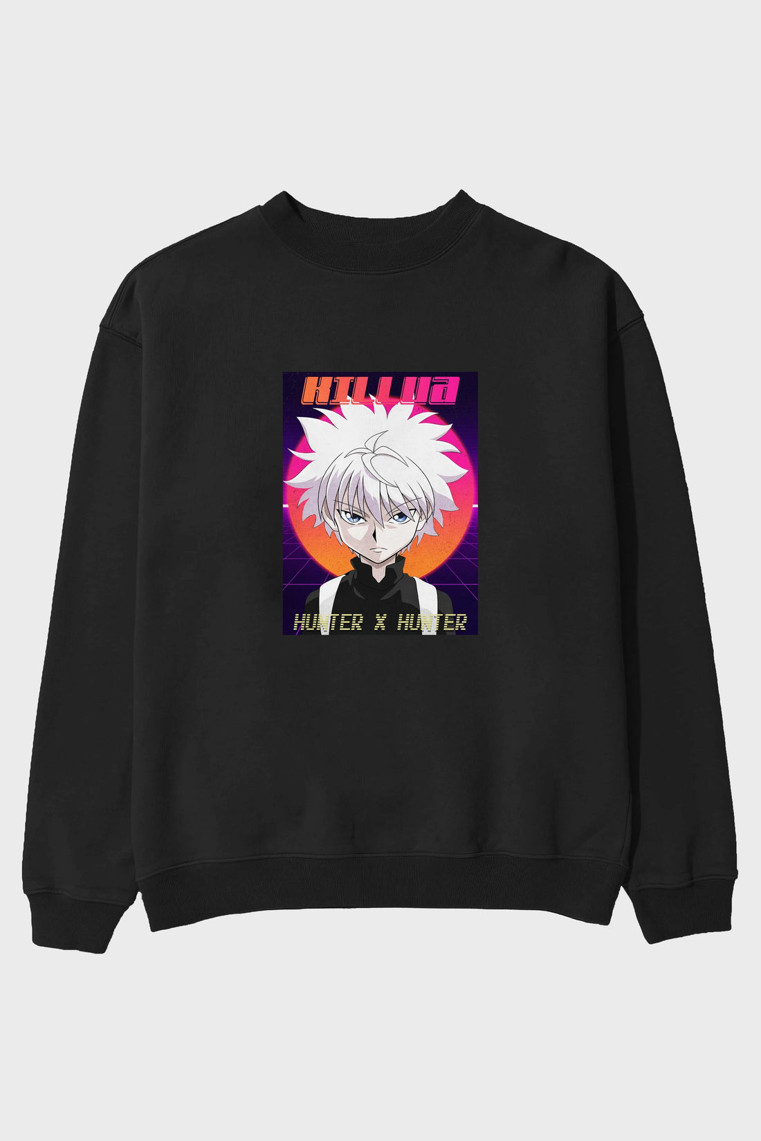 Killua Zoldyck 12 1 Anime Ön Baskılı Oversize Sweatshirt Erkek Kadın Unisex
