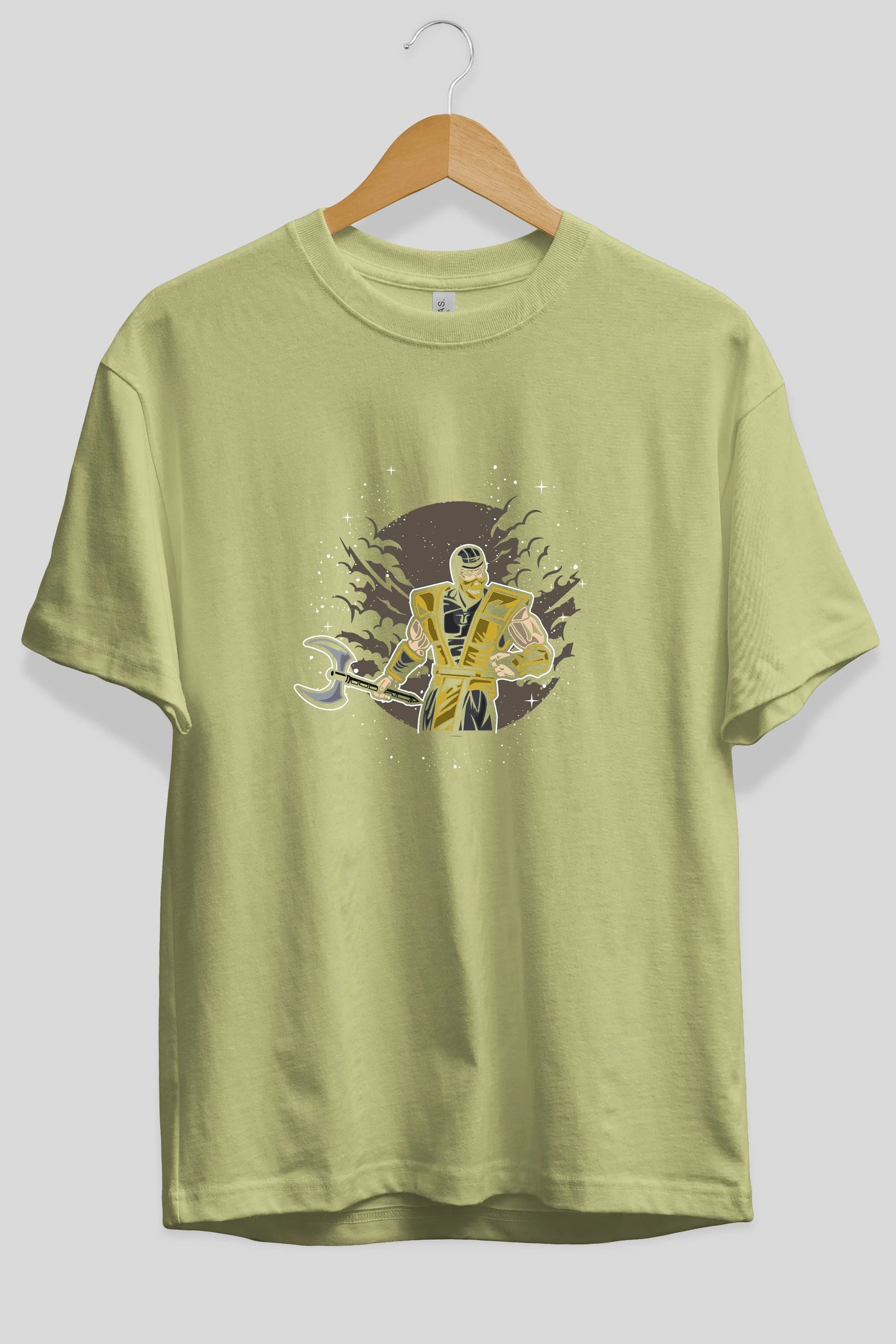 SCORPION Ön Baskılı Oversize t-shirt Erkek Kadın Unisex %100 Pamuk tişort