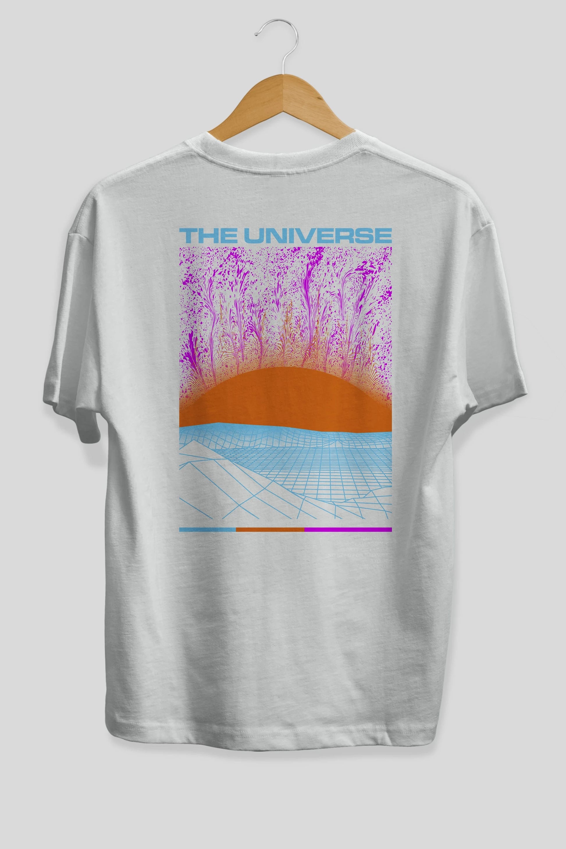 The Universe Arka Baskılı Oversize t-shirt Erkek Kadın Unisex