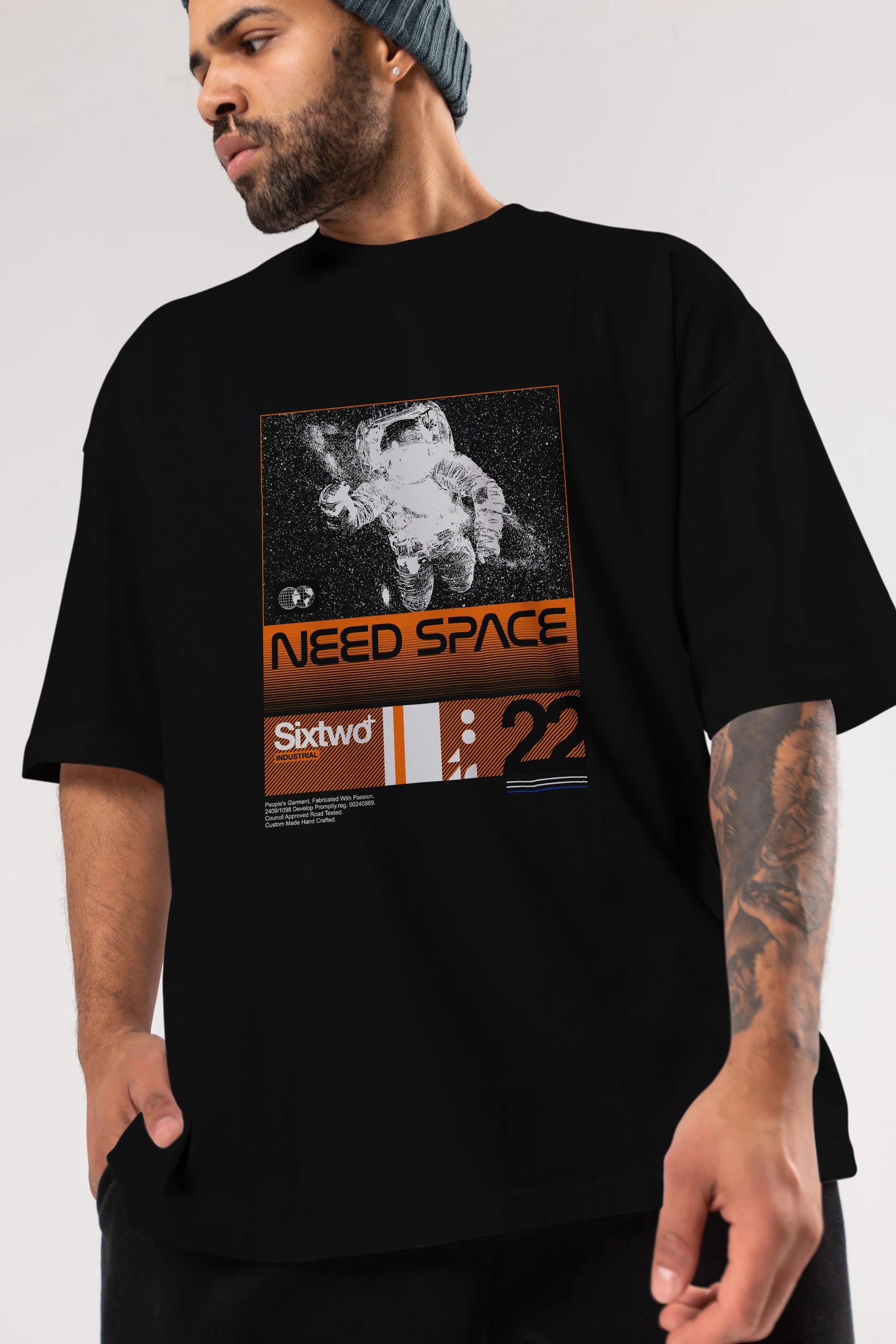 Need Space Ön Baskılı Oversize t-shirt Erkek Kadın Unisex