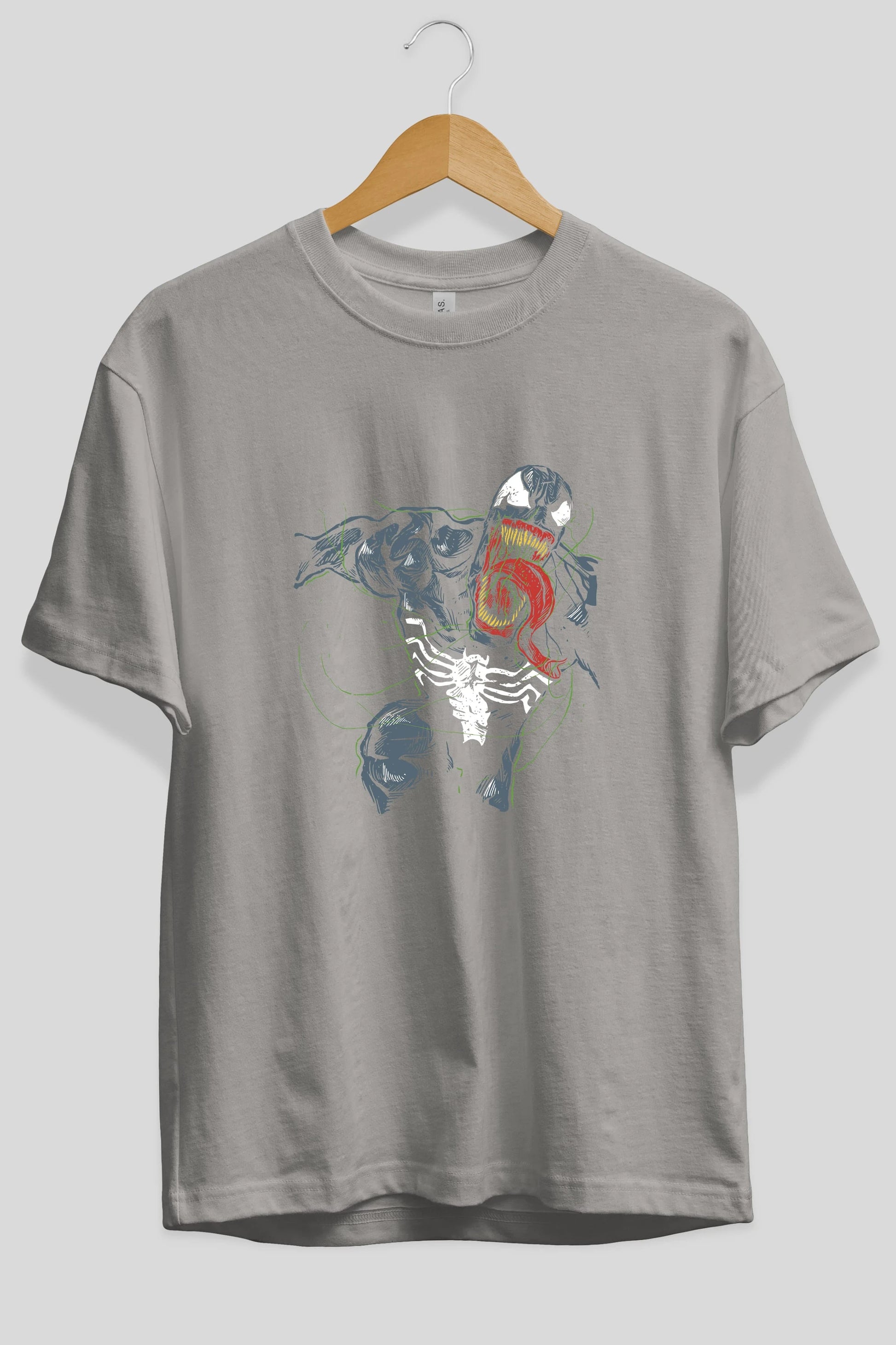 Venom (6) Ön Baskılı Oversize t-shirt Erkek Kadın Unisex %100 Pamuk Bisiklet Yaka tişort