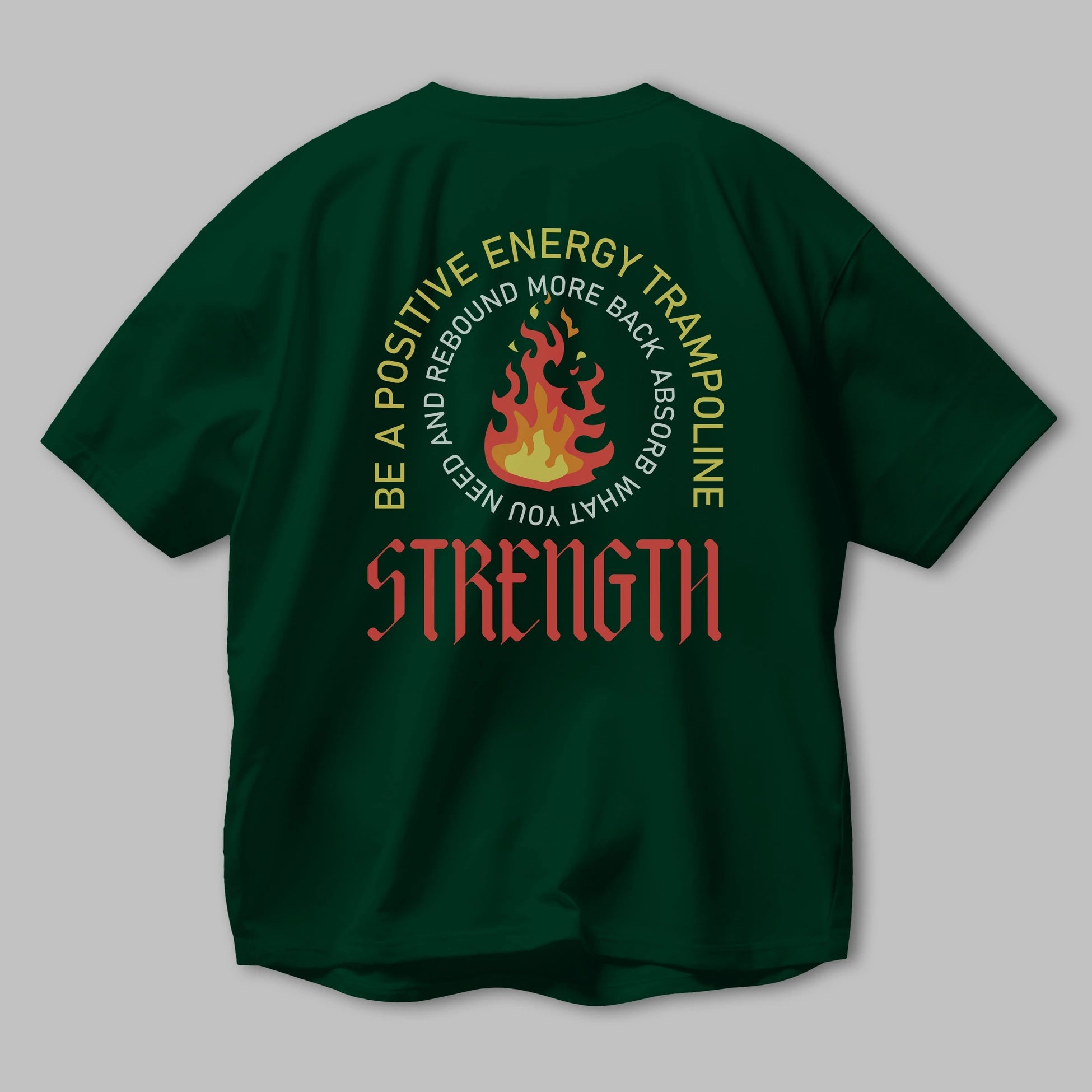 Positive Energy Arka Baskılı Oversize t-shirt Erkek Kadın Unisex