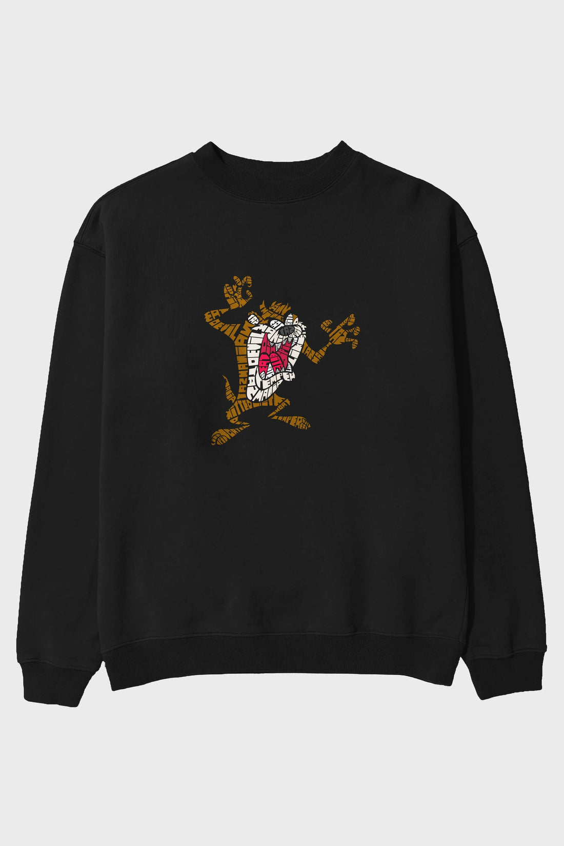 Tazmania Ön Baskılı Oversize Sweatshirt Erkek Kadın Unisex
