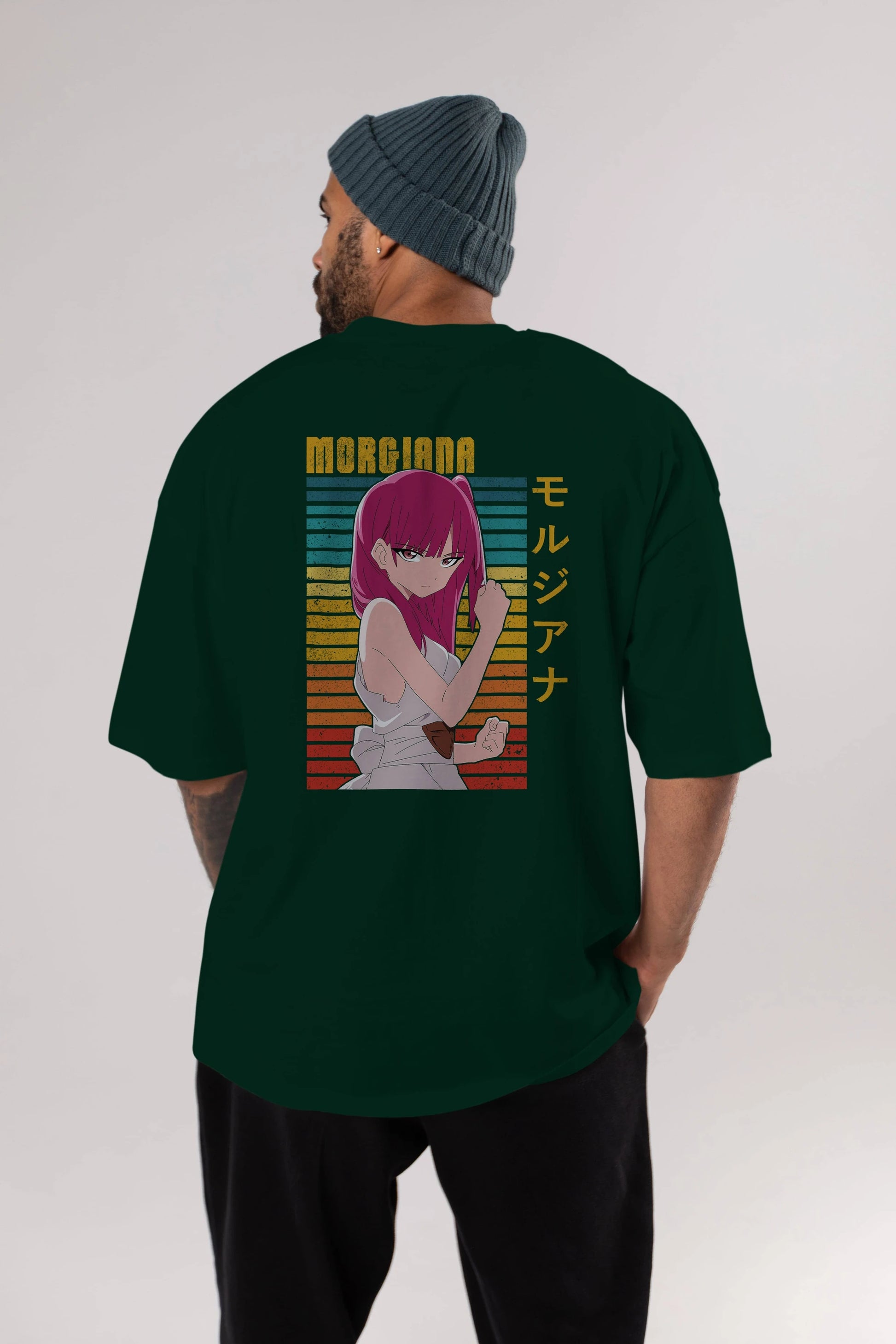 Morgiana 3 Anime Arka Baskılı Oversize t-shirt Erkek Kadın Unisex