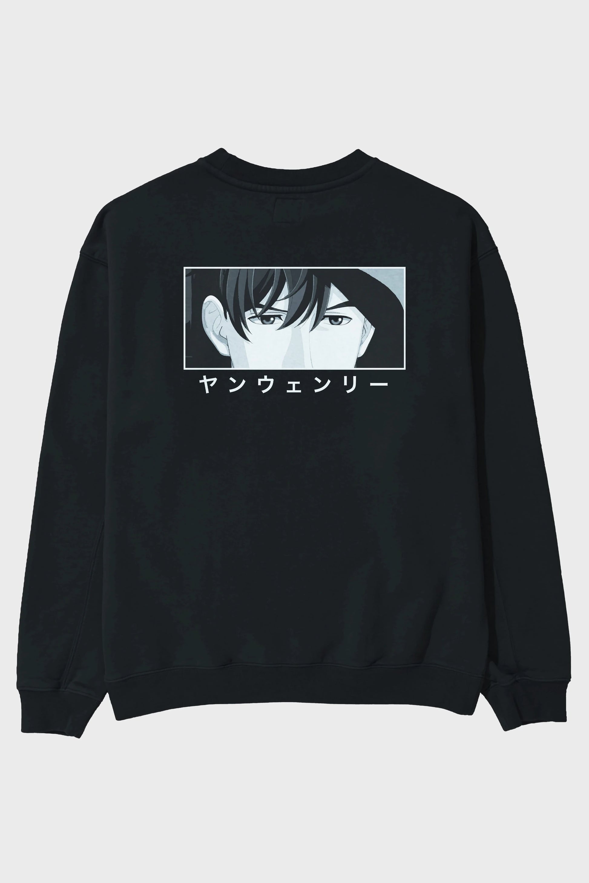 Wen-li Yang 1 Anime Arka Baskılı Oversize Sweatshirt Erkek Kadın Unisex