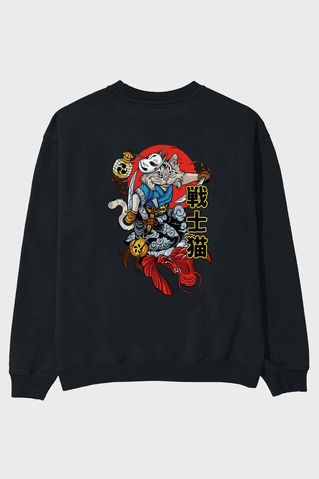 TRIBAL (2) Anime Arka Baskılı Oversize Sweatshirt Erkek Kadın Unisex