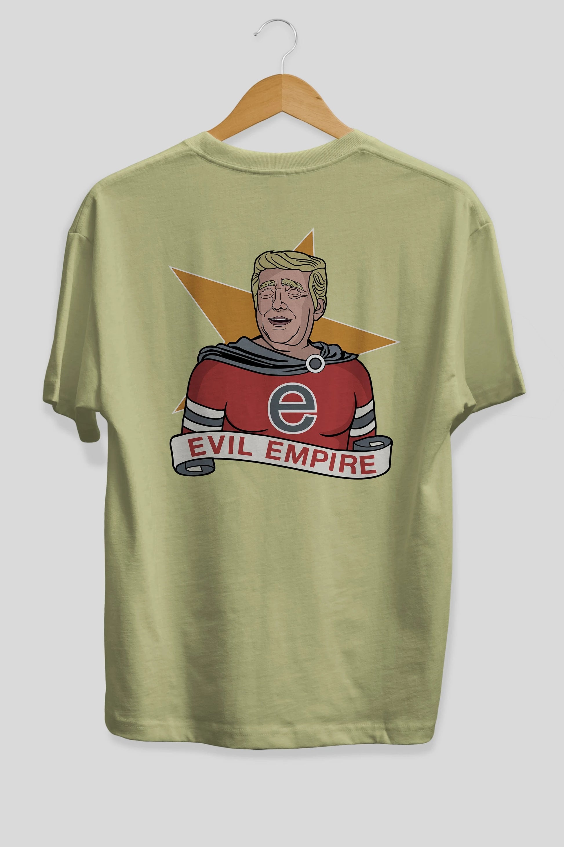Evil Empire Trump Arka Baskılı Oversize t-shirt Erkek Kadın Unisex %100 Pamuk tişort