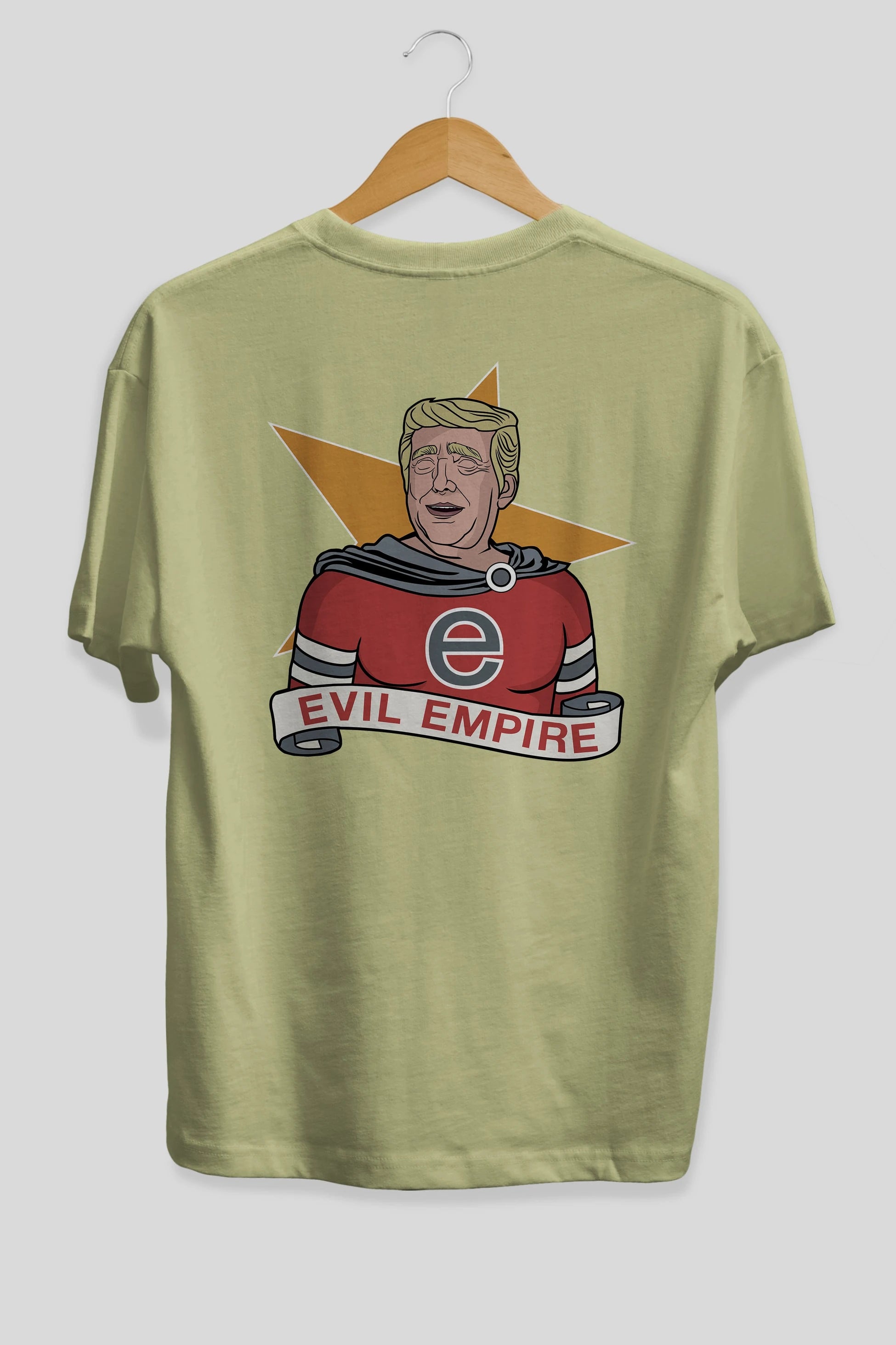 Evil Empire Trump Arka Baskılı Oversize t-shirt Erkek Kadın Unisex %100 Pamuk tişort