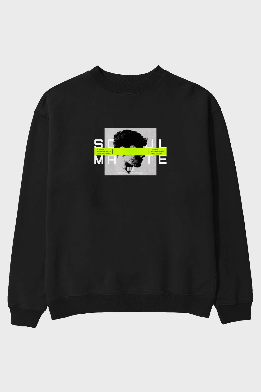 Soul Mate Ön Baskılı Oversize Sweatshirt Erkek Kadın Unisex