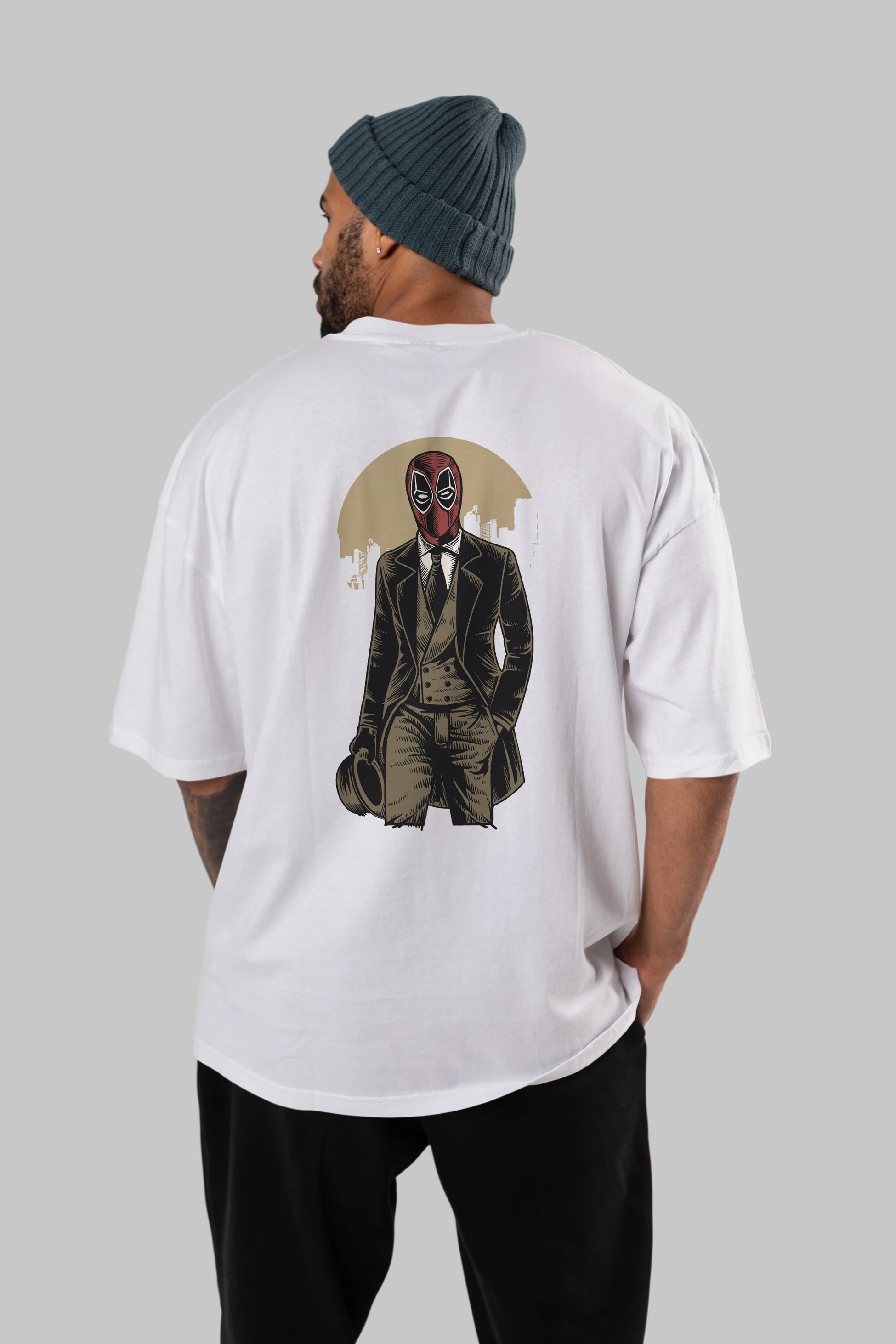 Classic Mercenary Arka Baskılı Oversize t-shirt Erkek Kadın Unisex %100 Pamuk