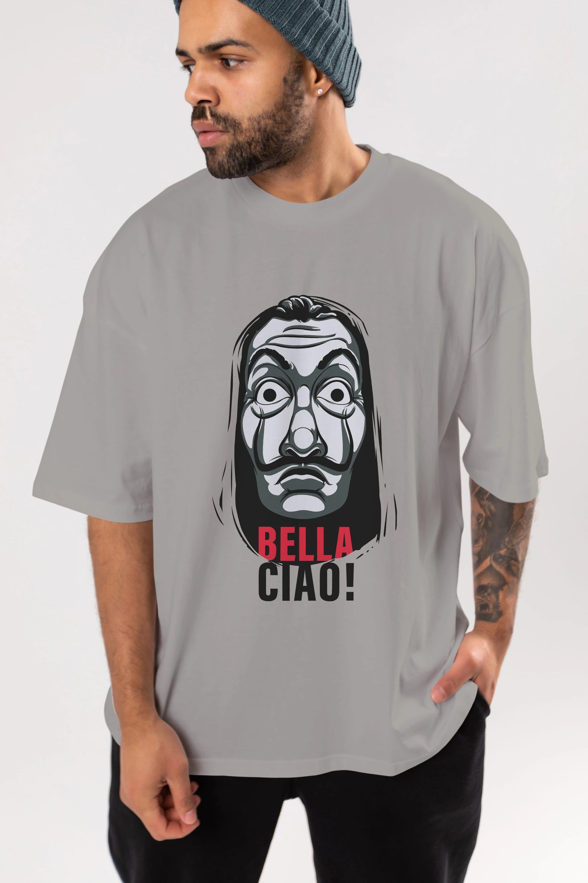 La Casa De Papel (12) Ön Baskılı Oversize t-shirt Erkek Kadın Unisex %100 Pamuk Bisiklet Yaka tişort