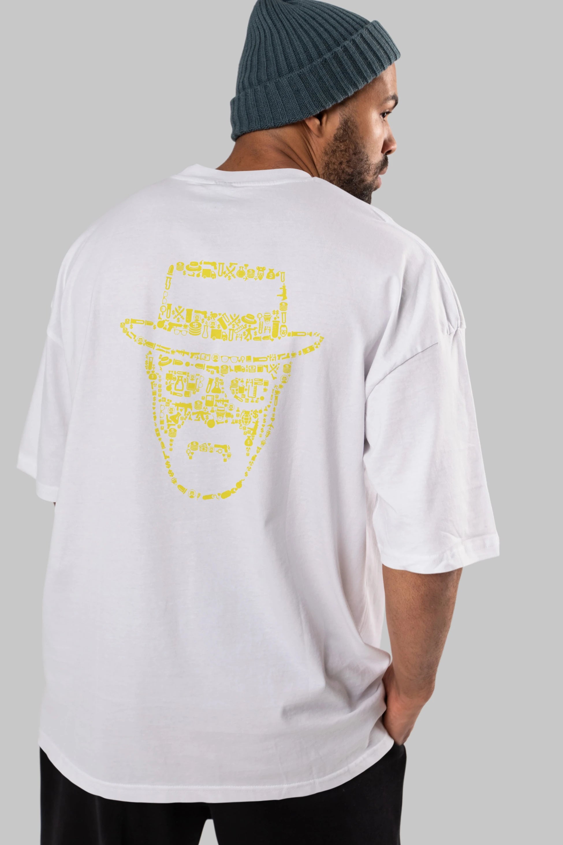 The Chronicle Arka Baskılı Oversize t-shirt %100 pamuk Erkek Kadın Unisex