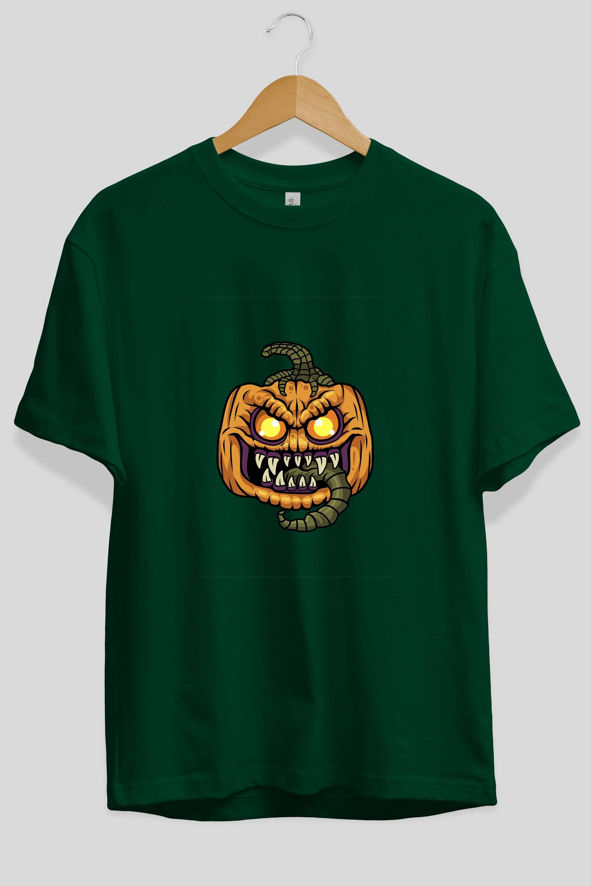 Halloween Ön Baskılı Oversize t-shirt Erkek Kadın Unisex %100 Pamuk tişort