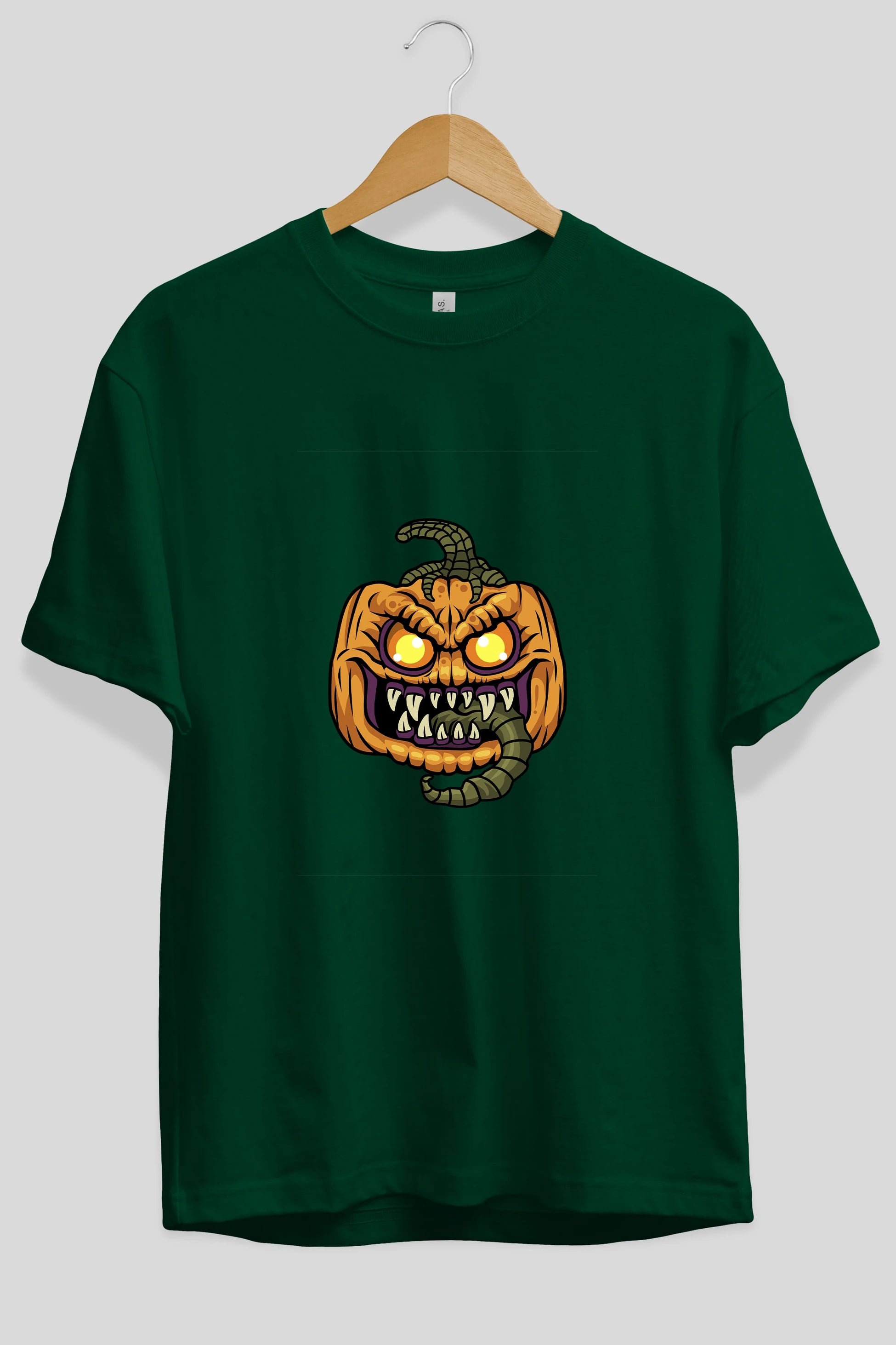 Halloween Ön Baskılı Oversize t-shirt Erkek Kadın Unisex %100 Pamuk tişort