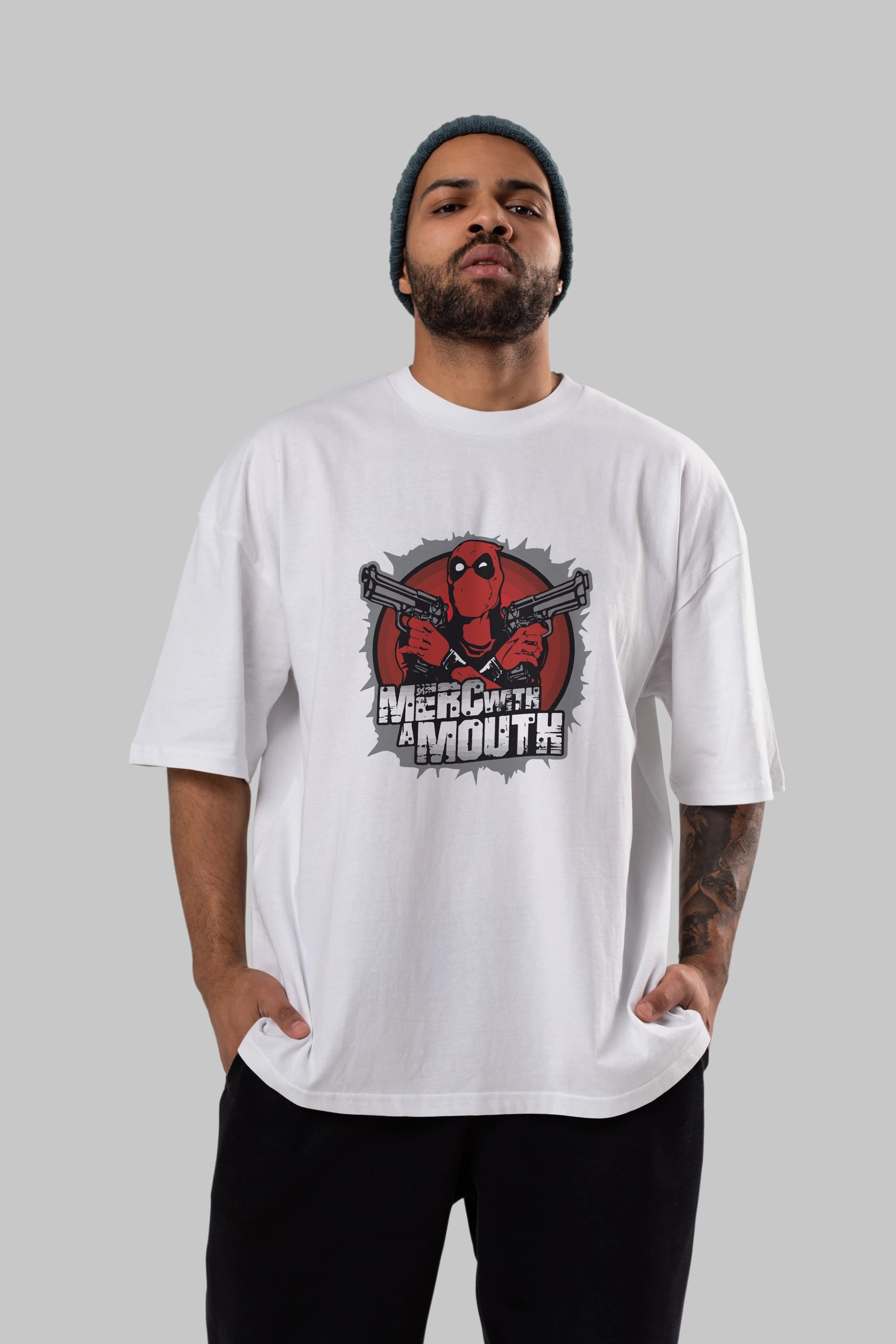 Deadpool (13) Ön Baskılı Oversize t-shirt Erkek Kadın Unisex %100 Pamuk Bisiklet Yaka tişort