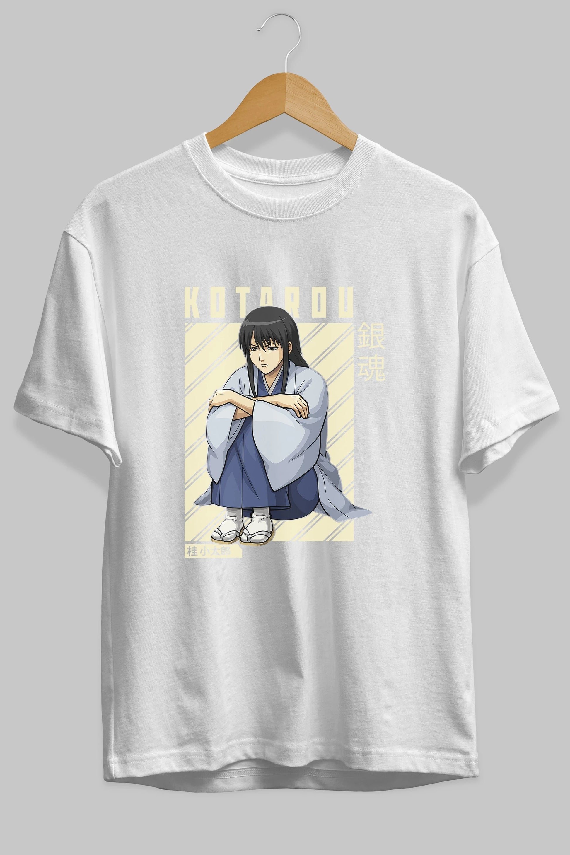 Kotarou Katsura GINTAMA Anime Ön Baskılı Oversize t-shirt %100 pamuk Erkek Kadın Unisex